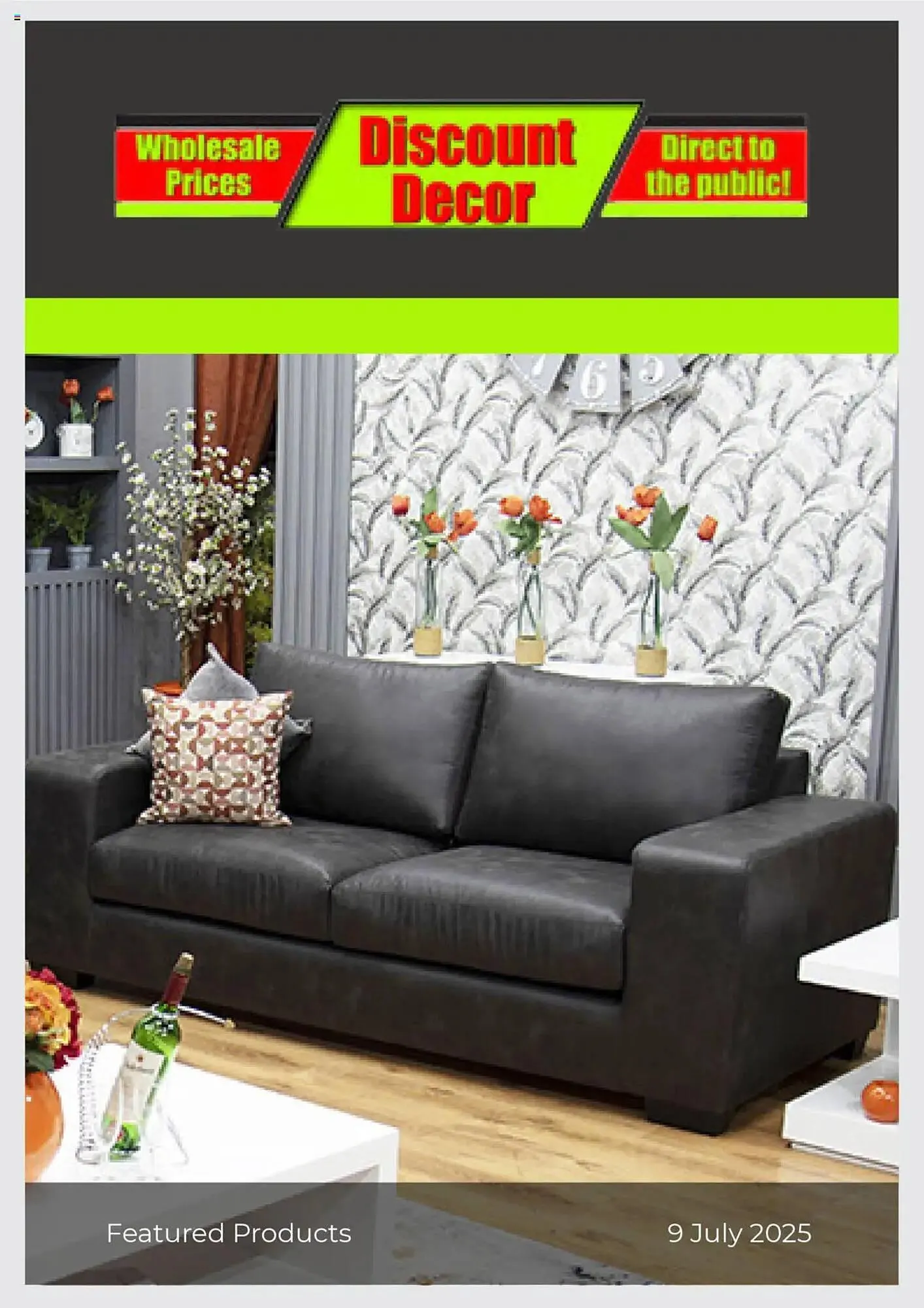 Discount Decor catalogue from 9 July to 6 August 2025 - Catalogue Page 1