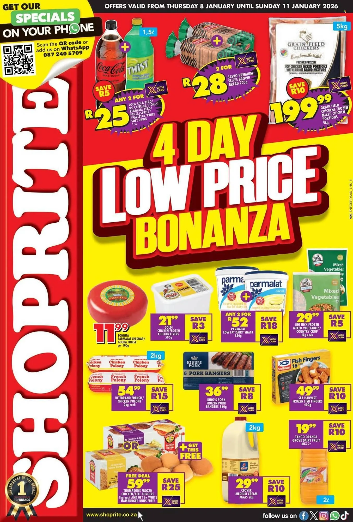 Shoprite catalogue from 8 January to 11 January 2026 - Catalogue Page 1