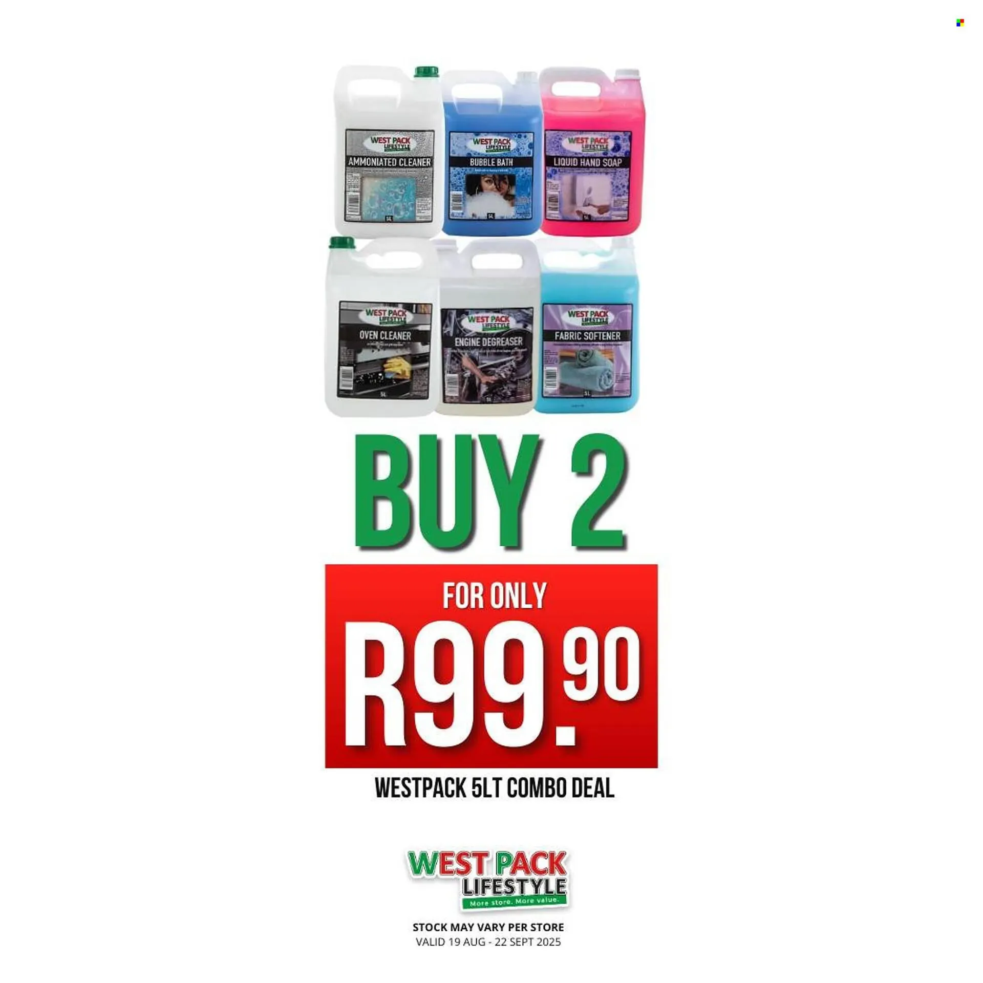 West Pack Lifestyle catalogue from 19 August to 22 September 2025 - Catalogue Page 1