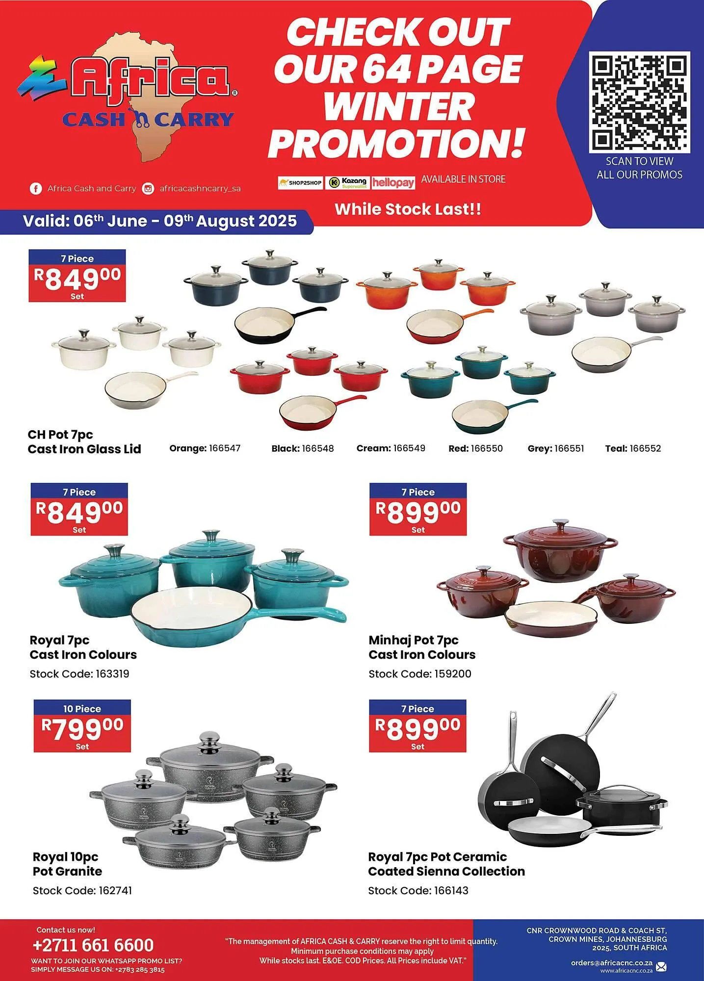 Africa Cash and Carry catalogue from 6 June to 9 August 2025 - Catalogue Page 1