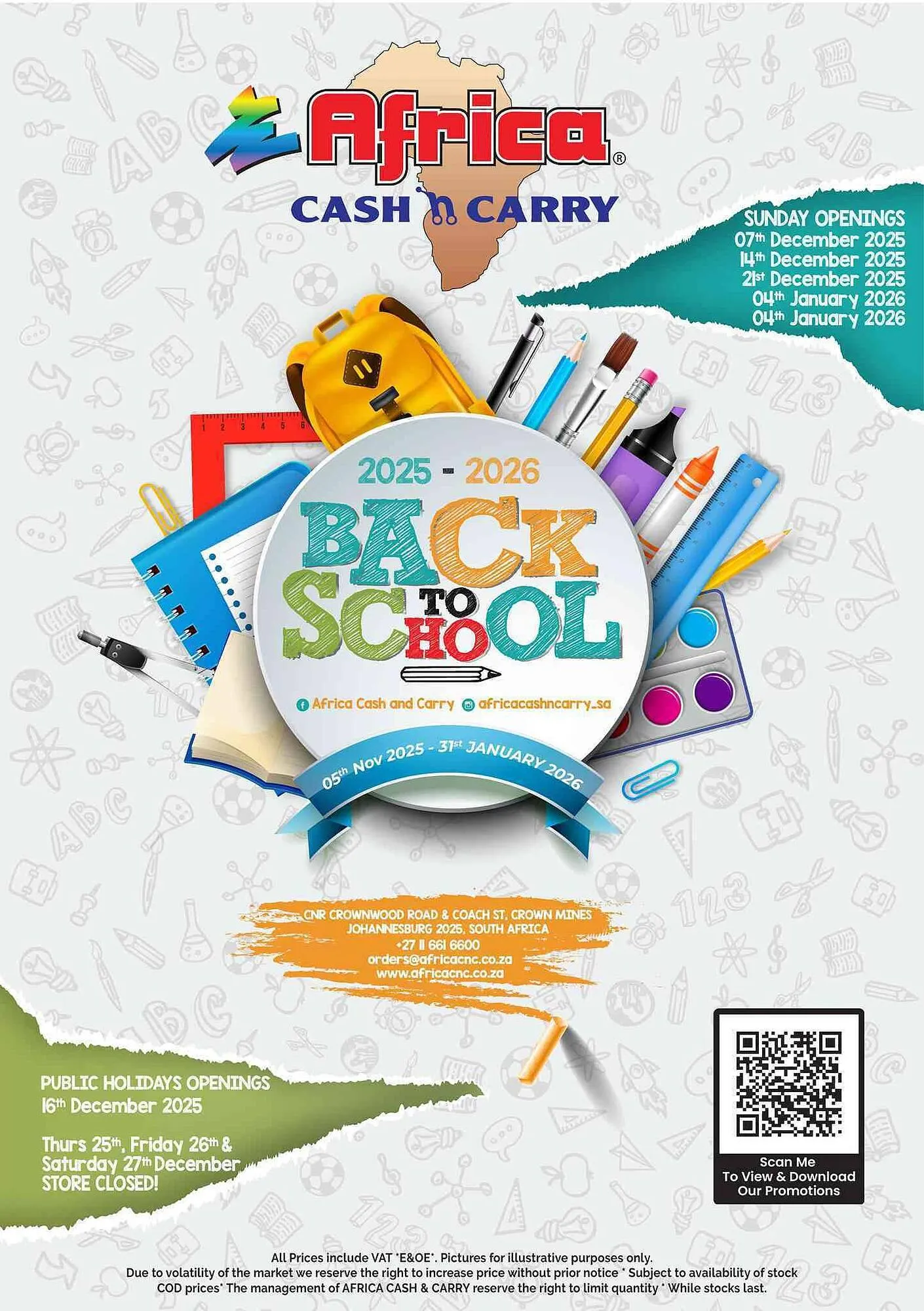 Africa Cash and Carry catalogue from 5 November to 31 January 2026 - Catalogue Page 1