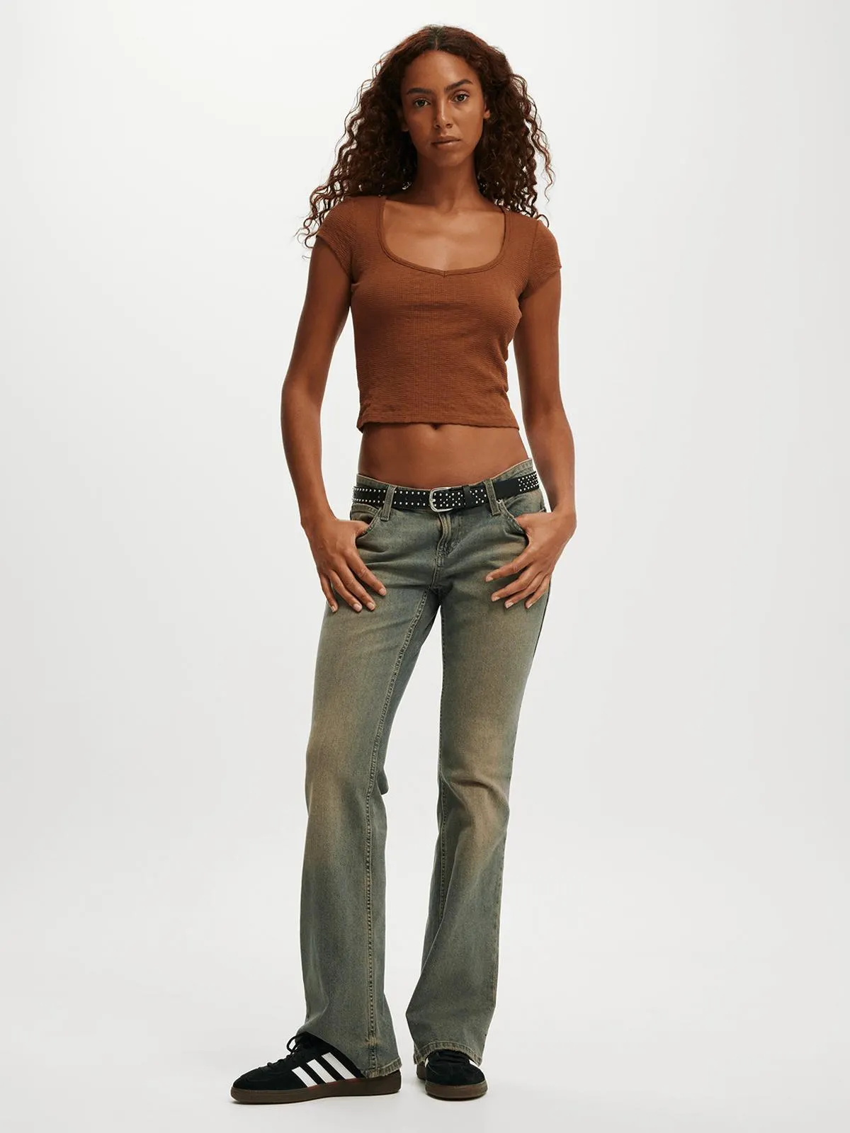 Women's Cotton On Brown Hailey Textured Top