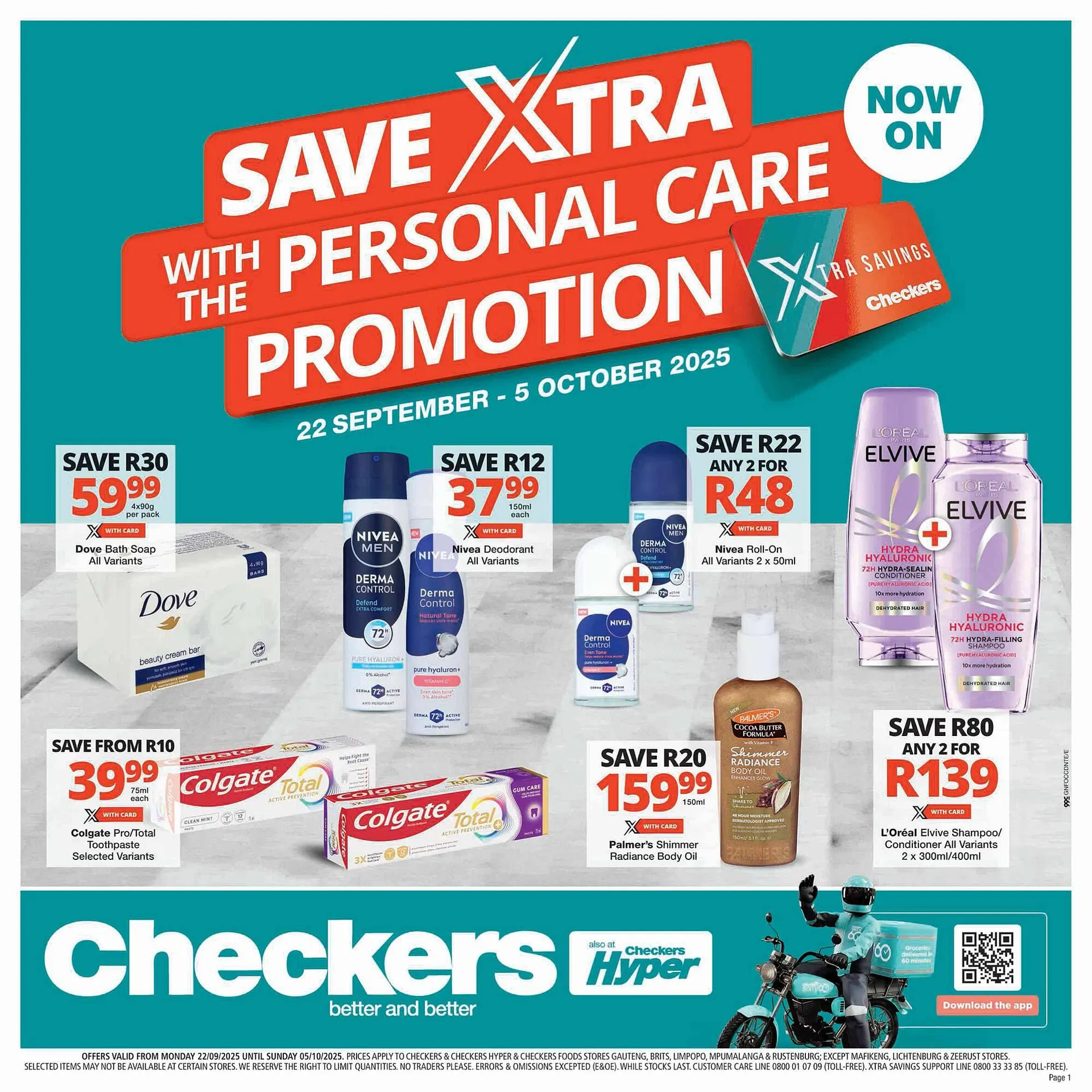 Checkers catalogue from 22 September to 5 October 2025 - Catalogue Page 1