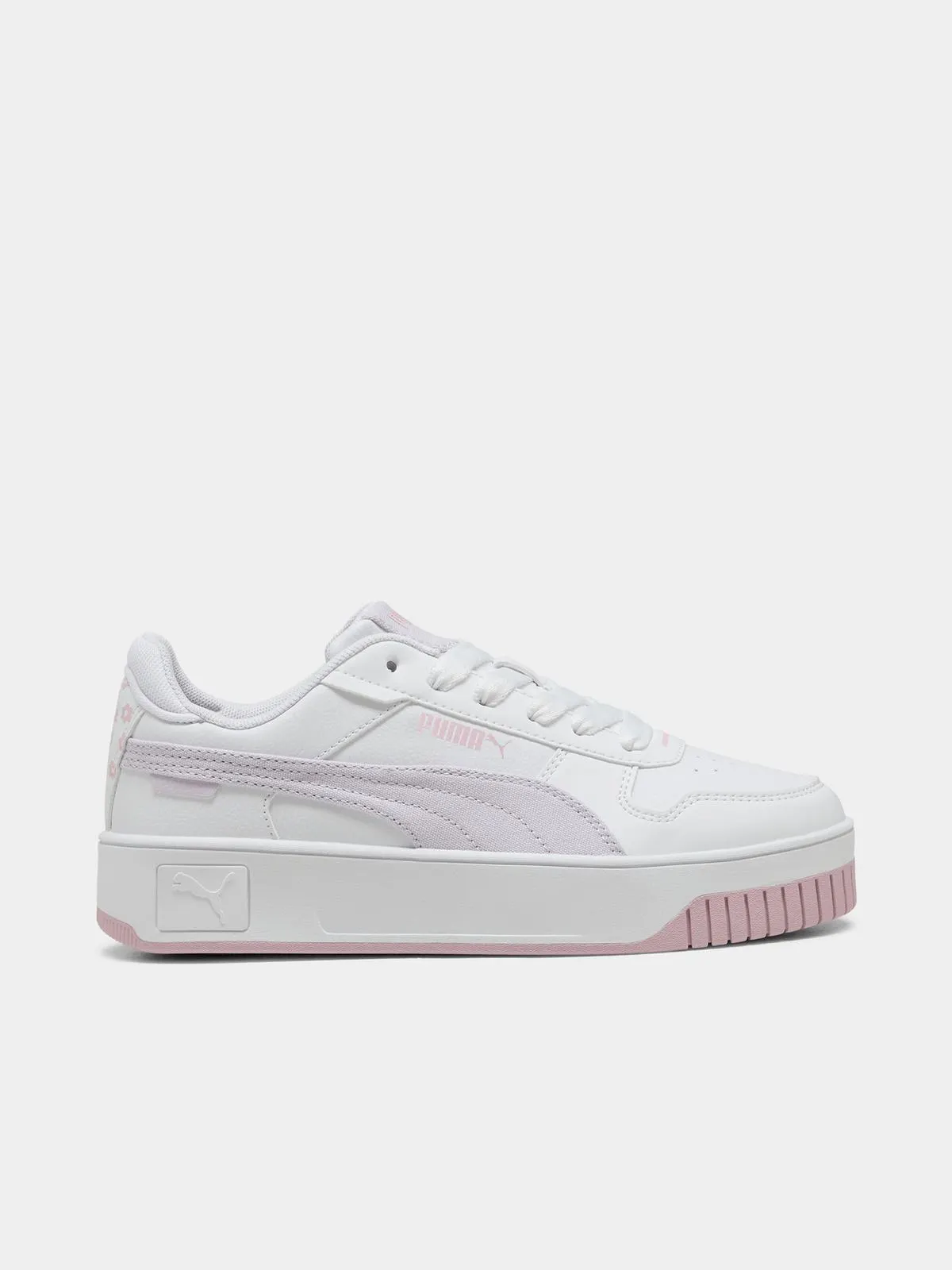 Puma Junior Grade-School Carina Street Beach Florals White/Pink Sneakers