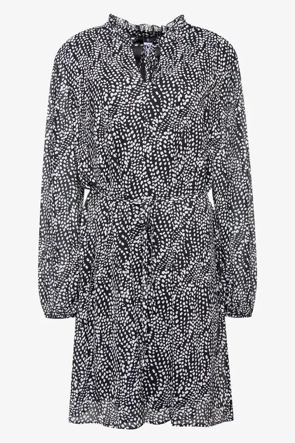 Spot dress black & white