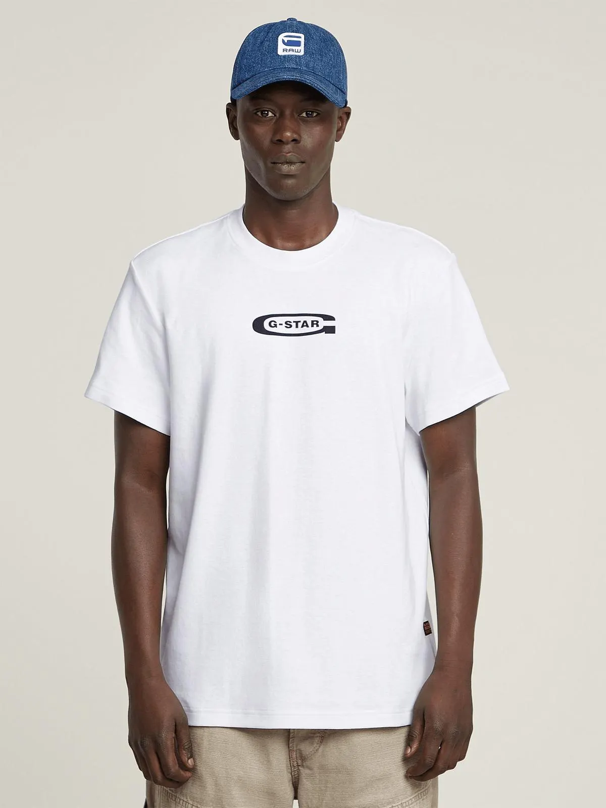 G-Star Men's Old Skool Logo White T-Shirt