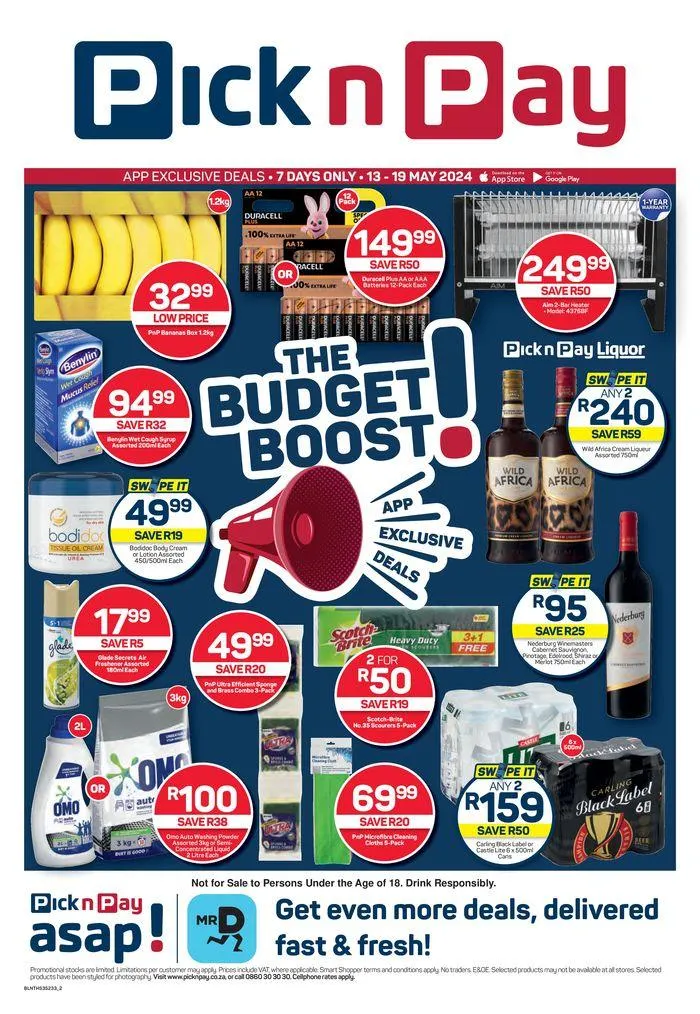 Pick n Pay weekly specials from 13 May to 19 May 2024 - Catalogue Page 1