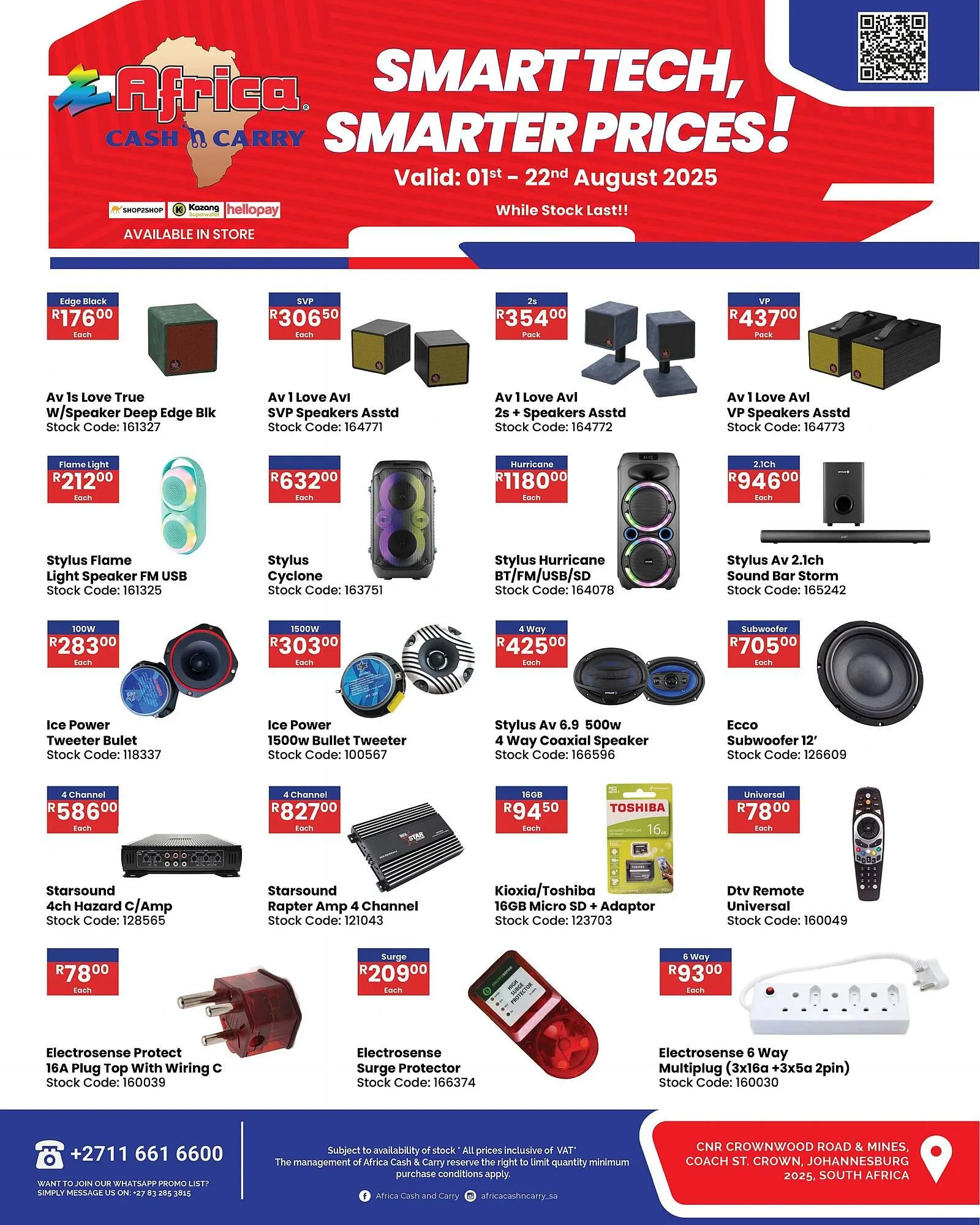 Africa Cash and Carry catalogue from 1 August to 22 August 2025 - Catalogue Page 1