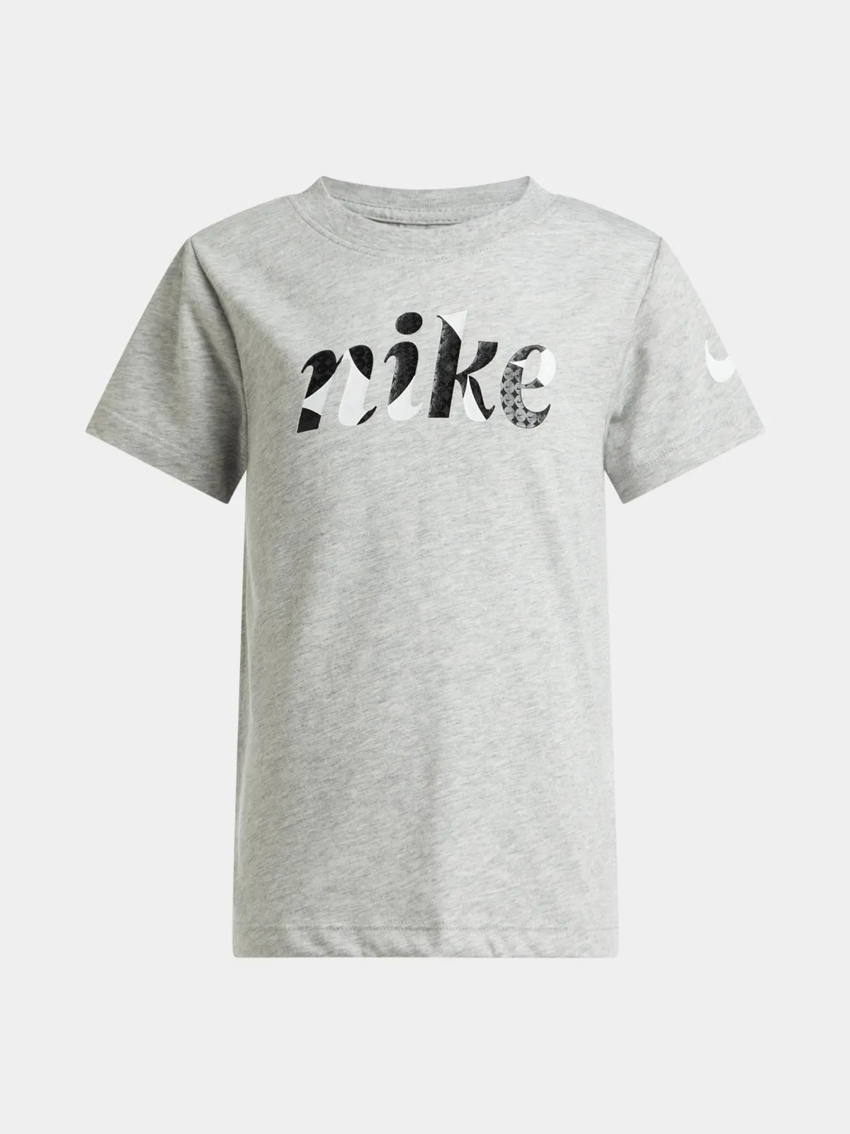 Nike Unisex Kids Essentials Logo Grey T-Shirt