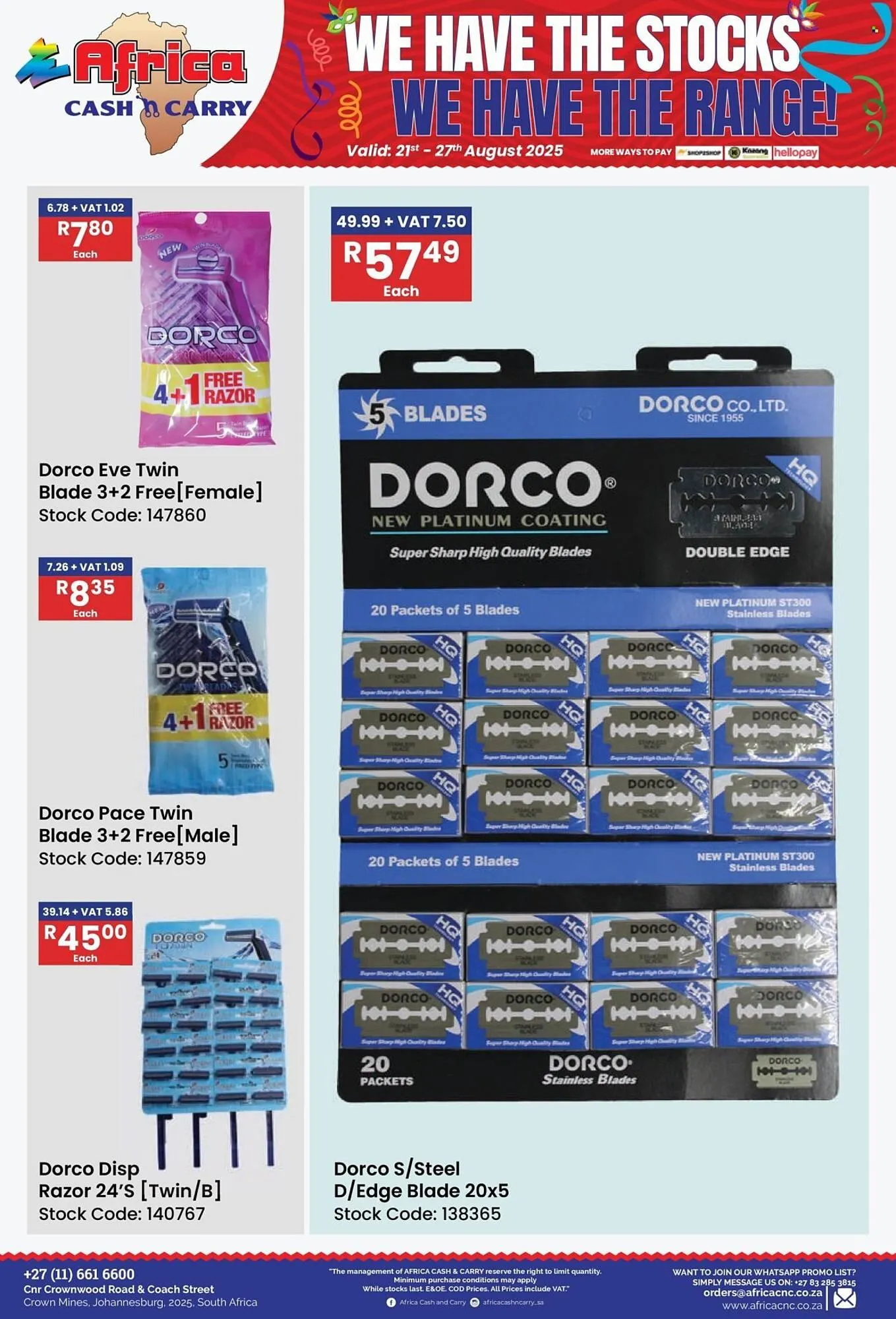 Africa Cash and Carry catalogue from 21 August to 27 August 2025 - Catalogue Page 36