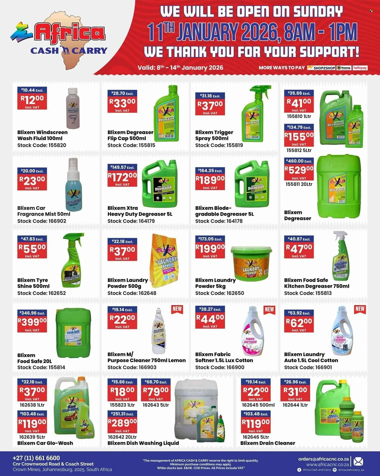 Africa Cash and Carry catalogue from 8 January to 11 January 2026 - Catalogue Page 39