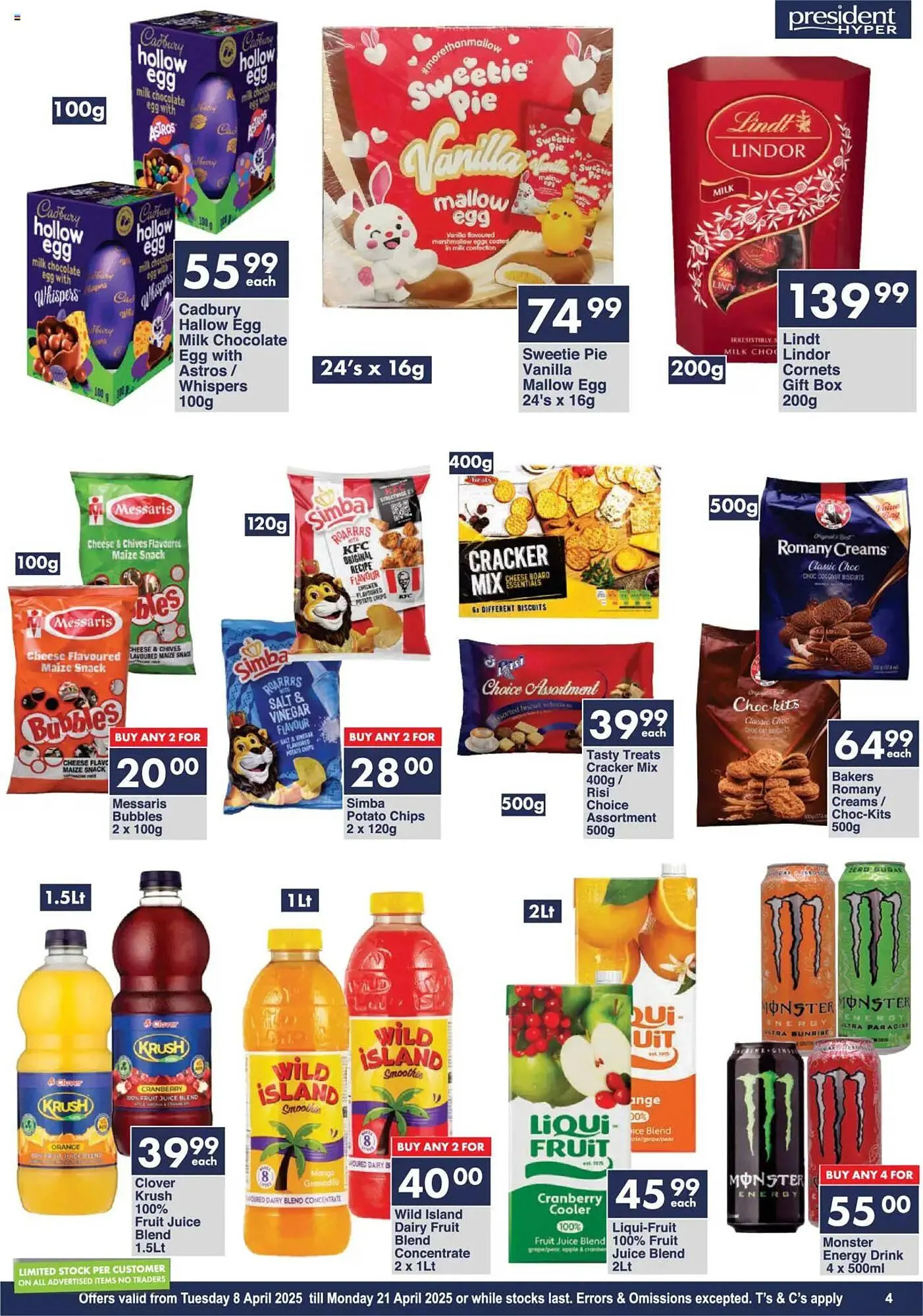 President Hyper catalogue from 8 April to 21 April 2025 - Catalogue Page 4