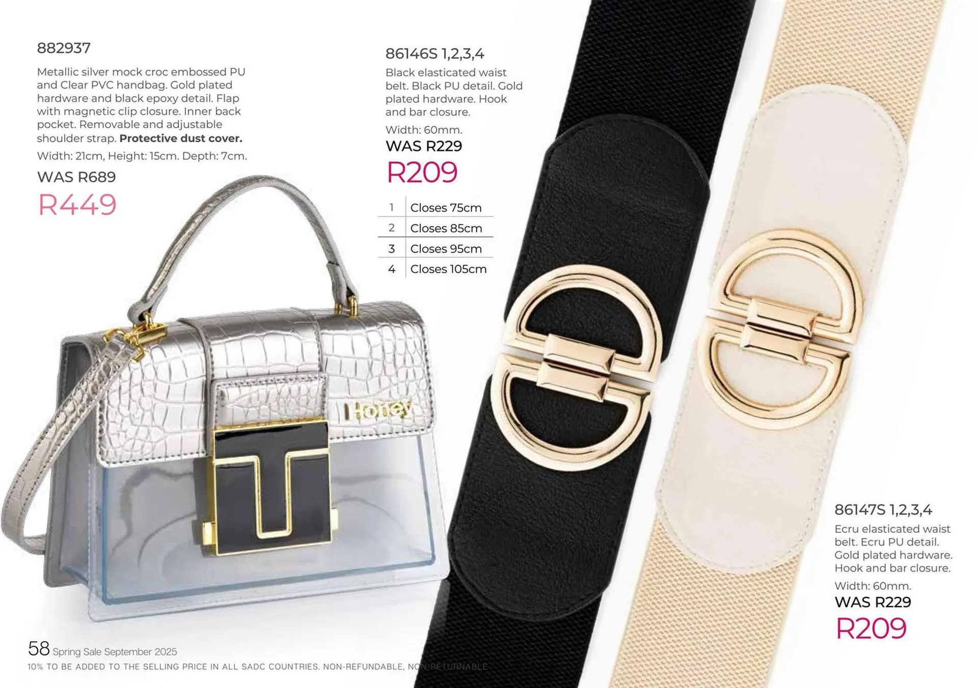 Honey Fashion Accessories catalogue from 3 September to 30 September 2025 - Catalogue Page 60