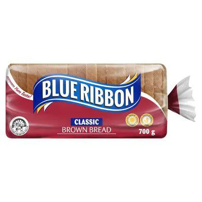 Blue Ribbon Classic Brown Sliced Bread 700g