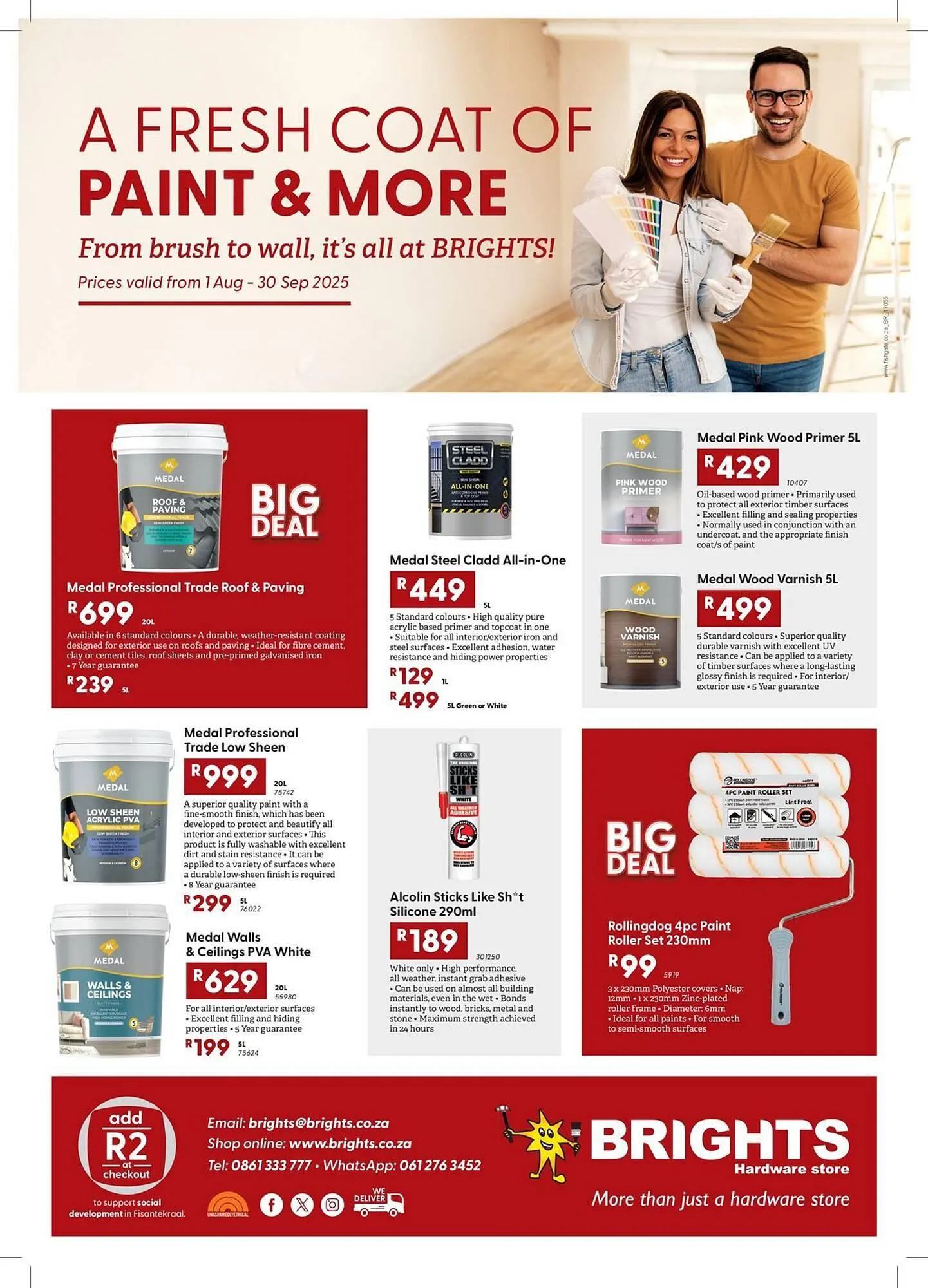 Brights Hardware catalogue from 8 August to 30 September 2025 - Catalogue Page 1