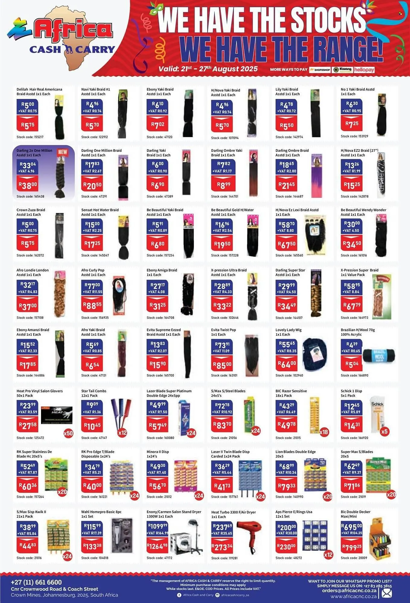 Africa Cash and Carry catalogue from 21 August to 27 August 2025 - Catalogue Page 8