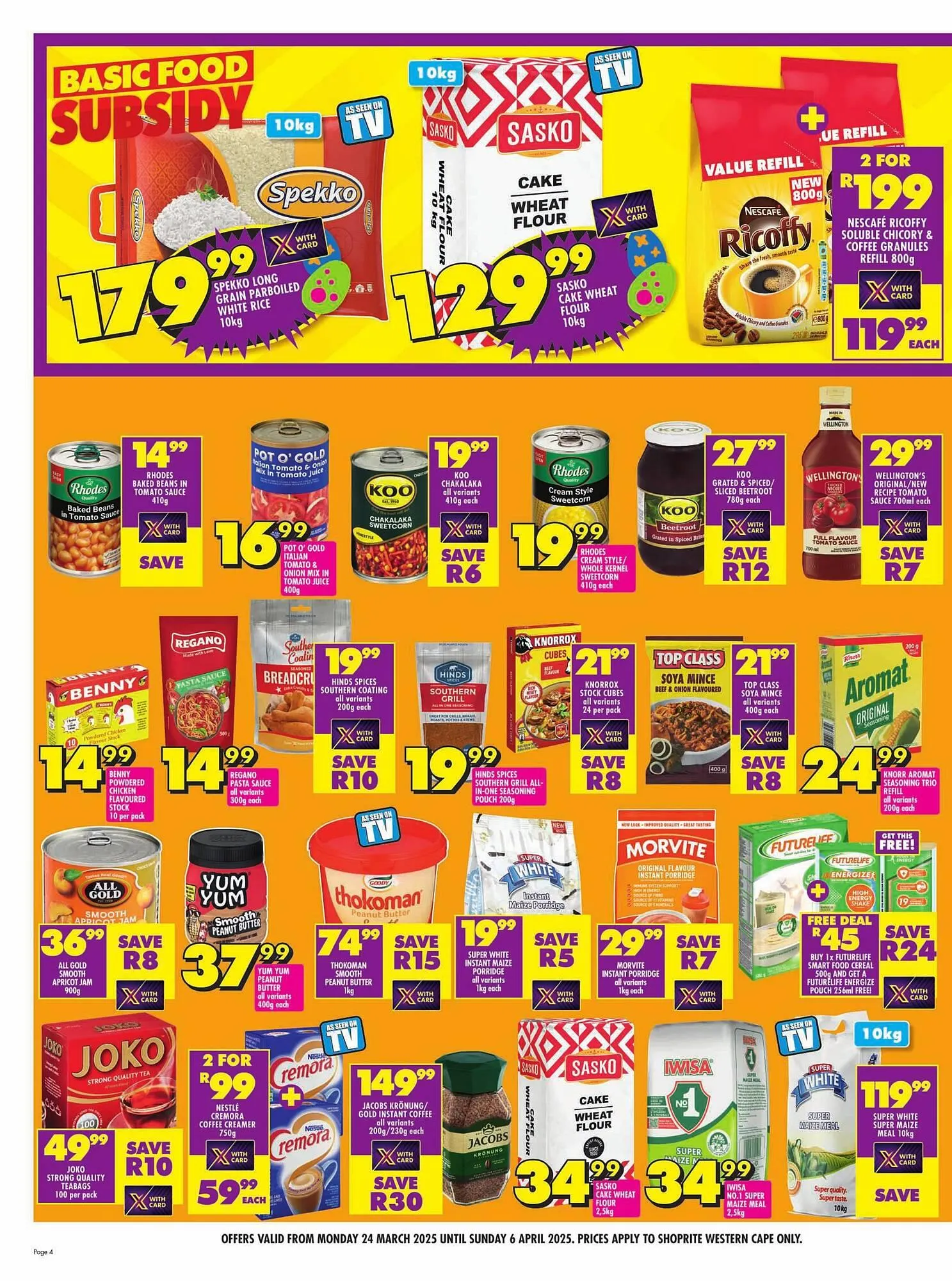 Shoprite catalogue from 24 March to 6 April 2025 - Catalogue Page 4
