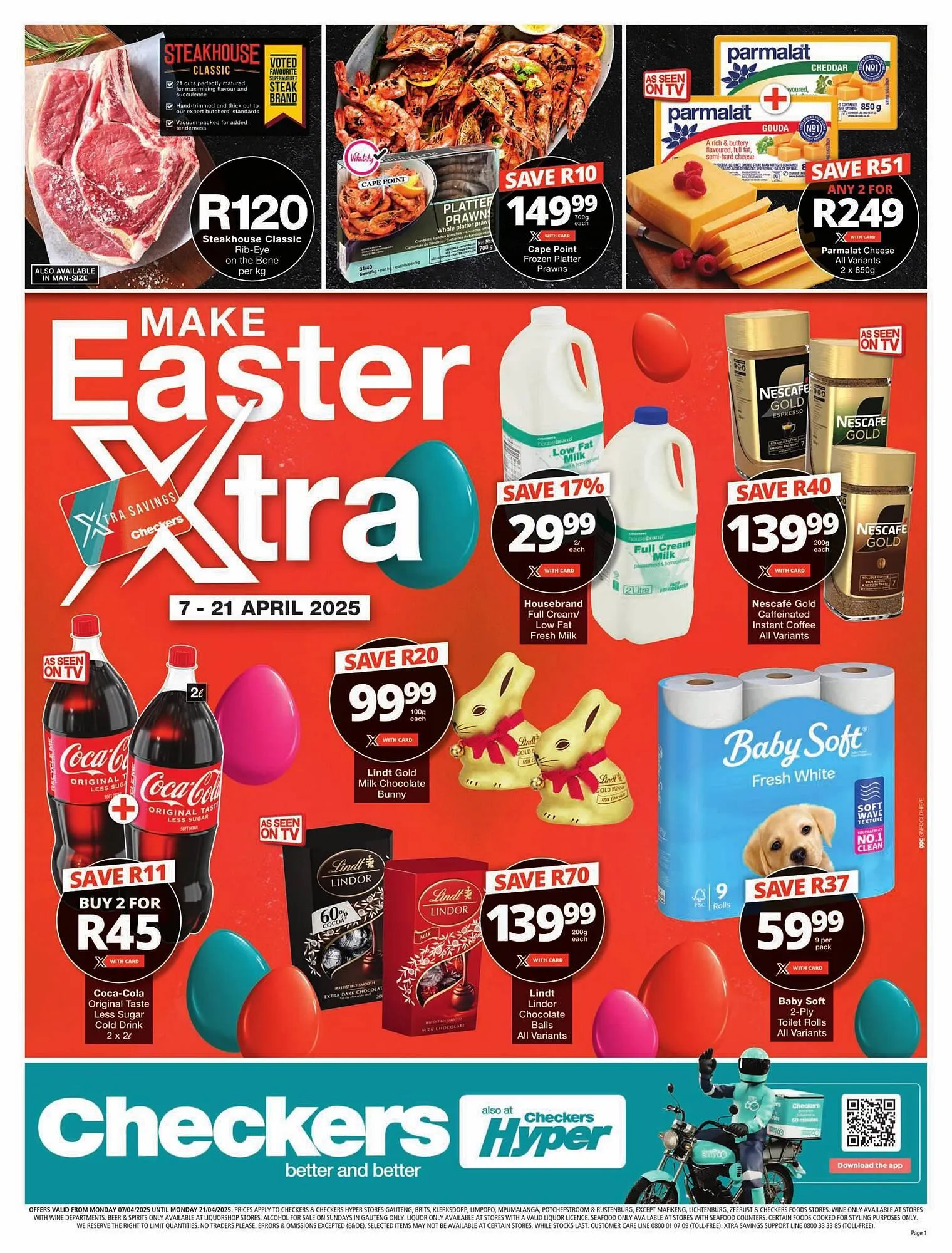 Checkers catalogue from 7 April to 21 April 2025 - Catalogue Page 1