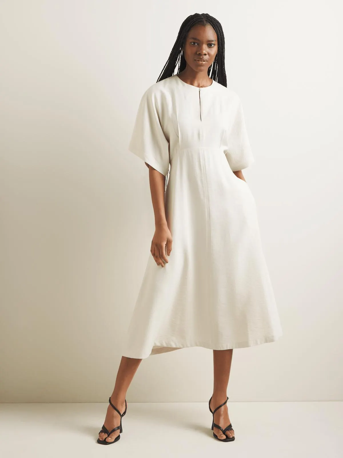 Women's Iconography Wide Sleeve Fit & Flare Dress