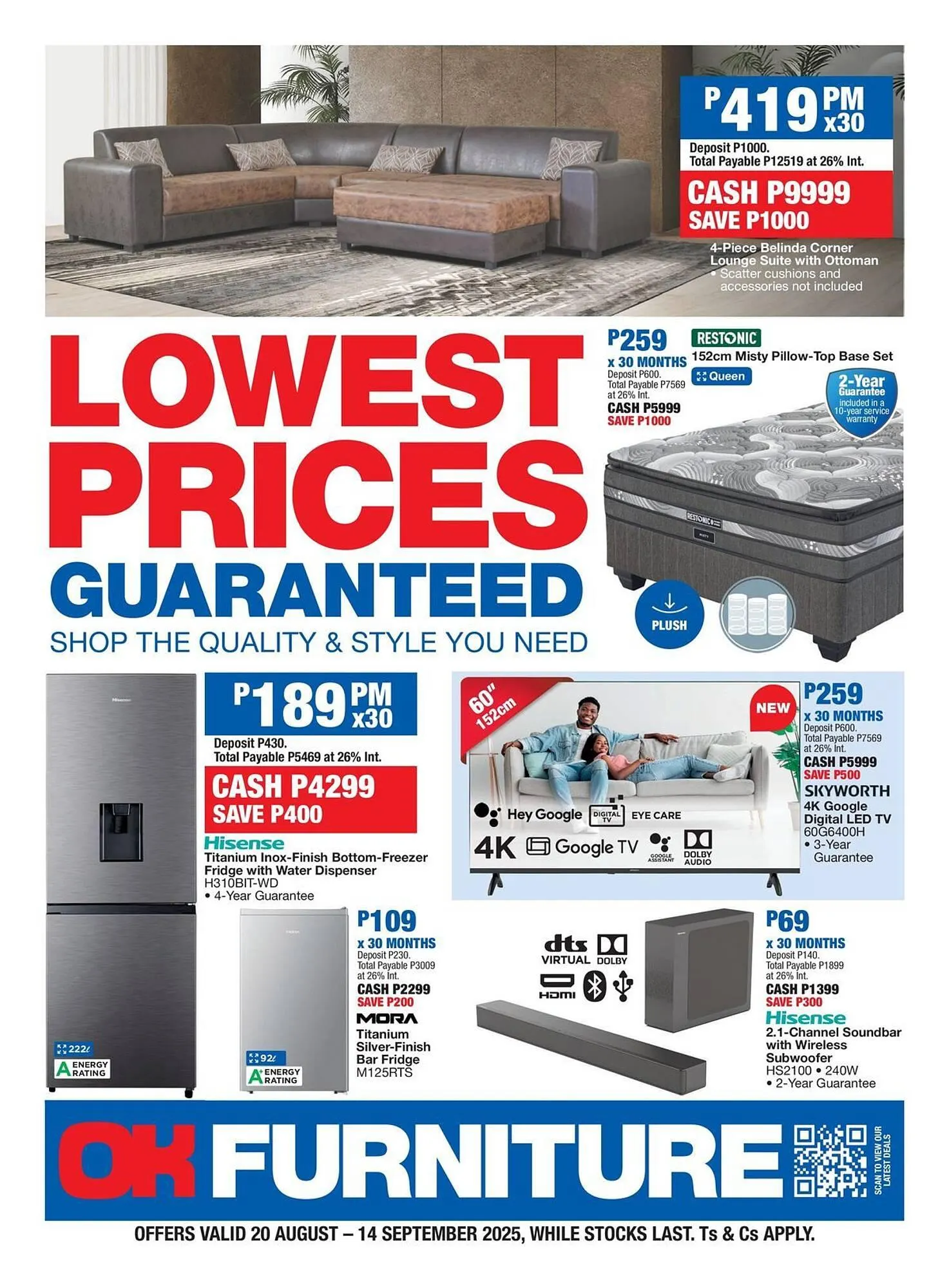OK Furniture catalogue from 20 August to 14 September 2025 - Catalogue Page 1