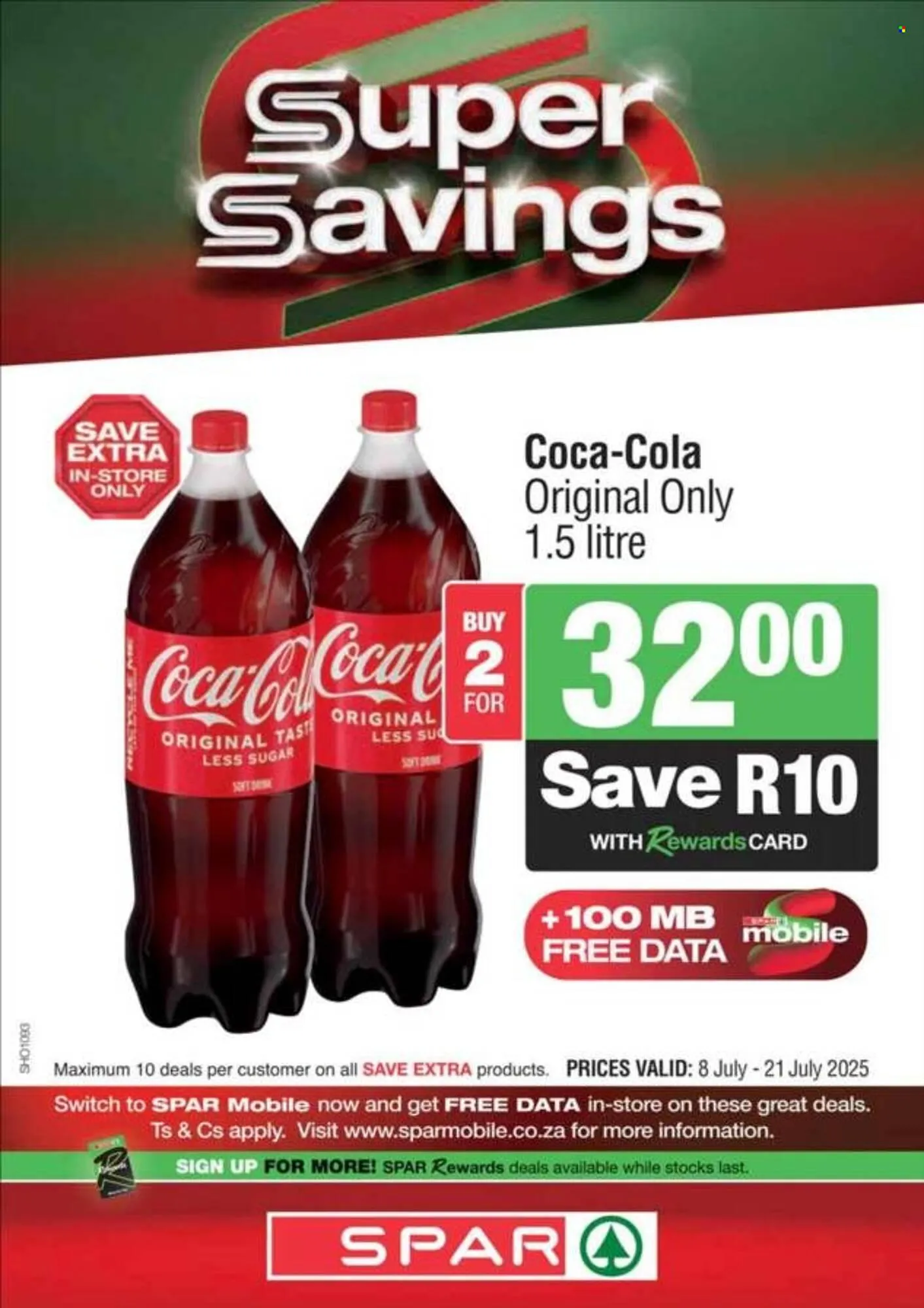 Spar catalogue from 8 July to 21 July 2025 - Catalogue Page 1