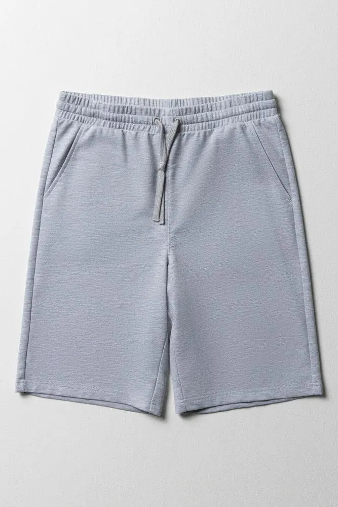 Shorts Grey GREY MELANGE - 7-8 YRS