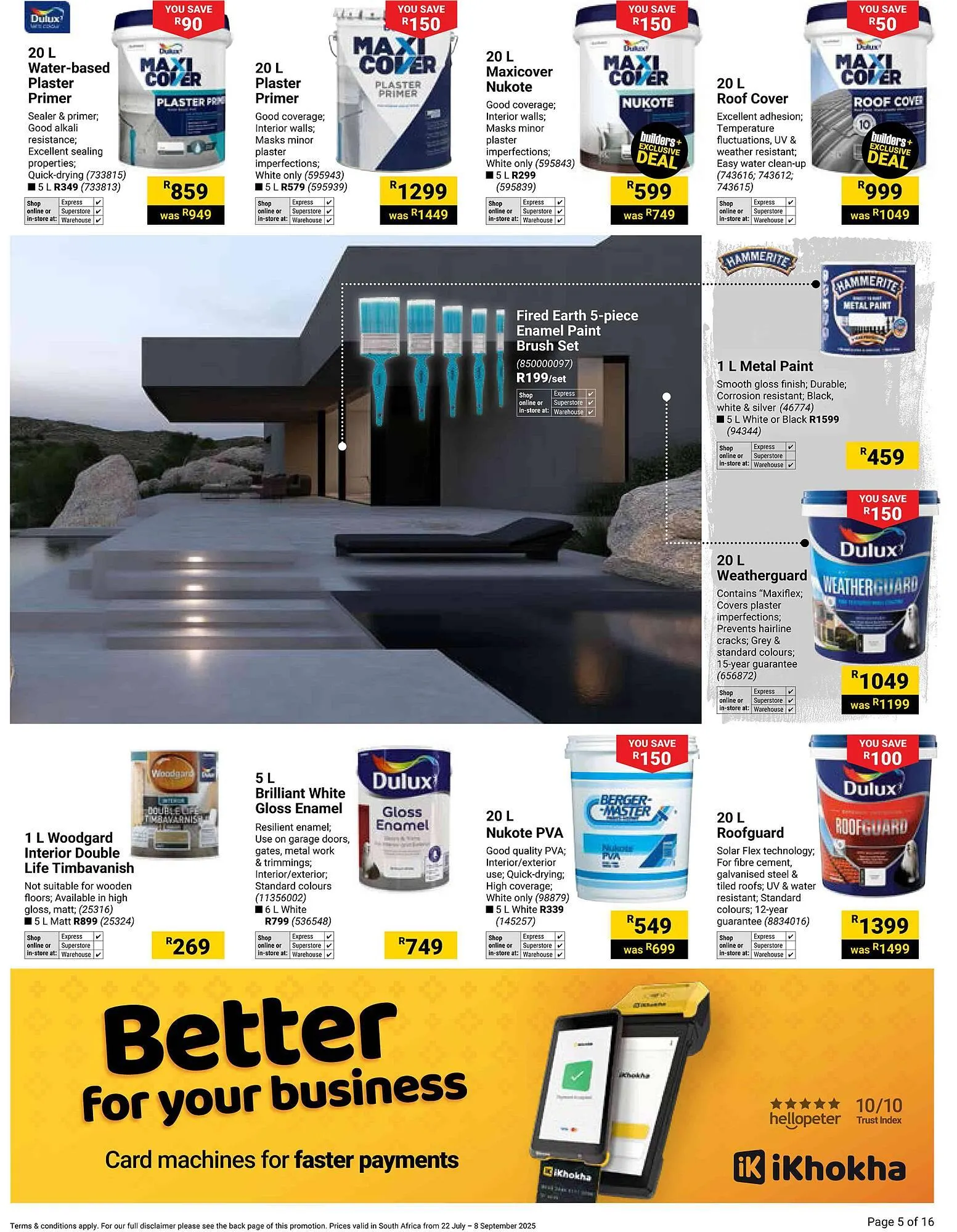 Builders Warehouse catalogue from 22 July to 8 September 2025 - Catalogue Page 4