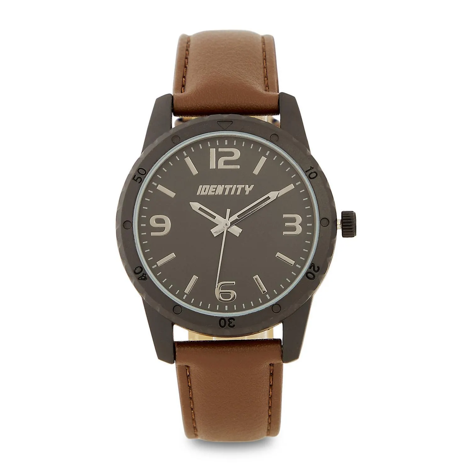 Brown Pu Strap Watch