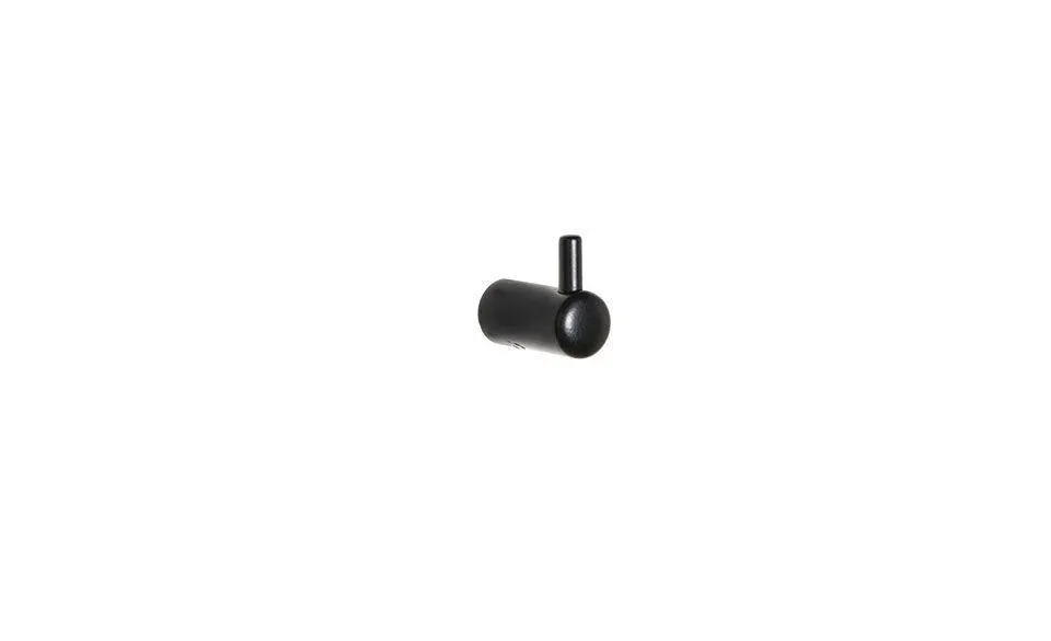 Omega Matt Black Single Robe Hook 39 x 42 x 35mm