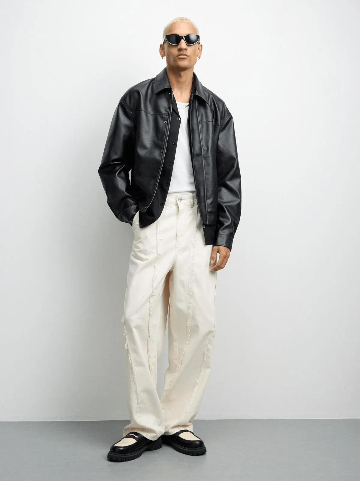 The FIX Men's Black Harrington Jacket