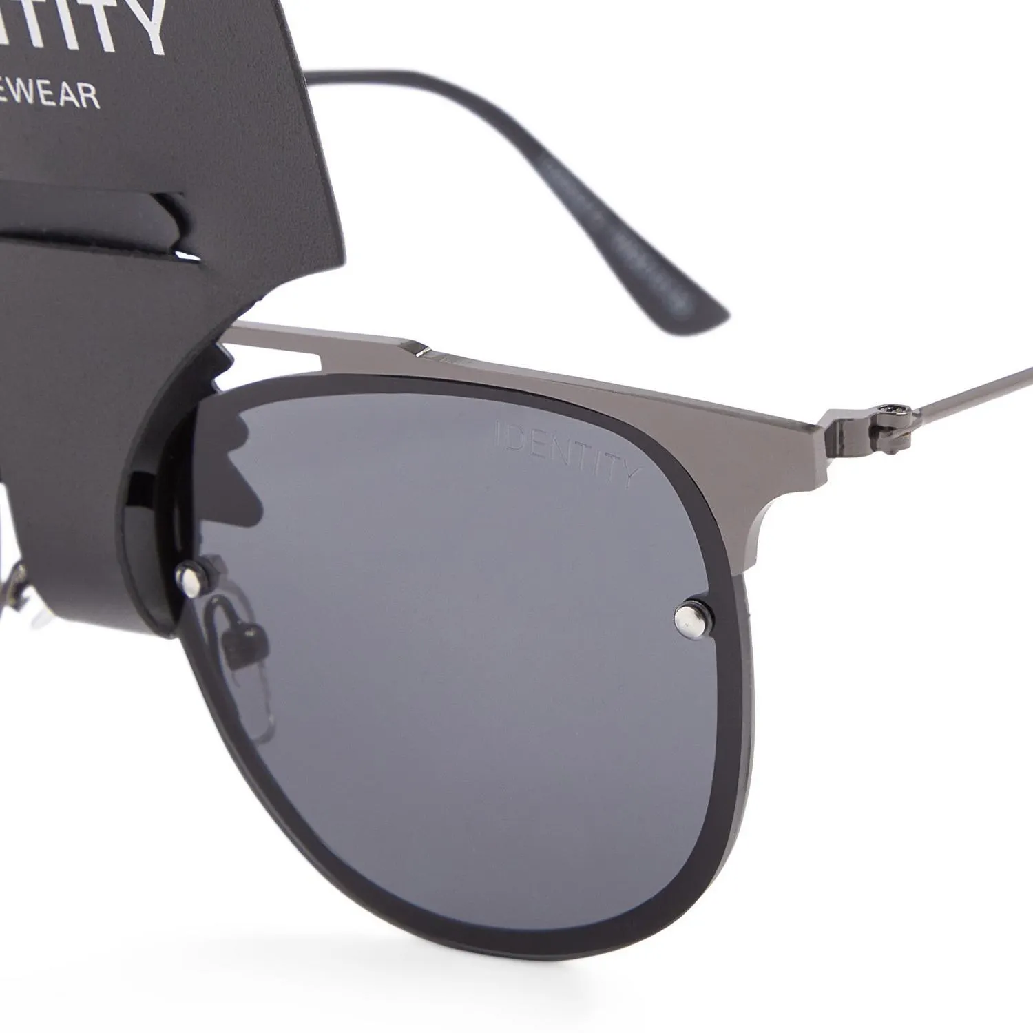 Gunmetal Clubmaster Sunglasses