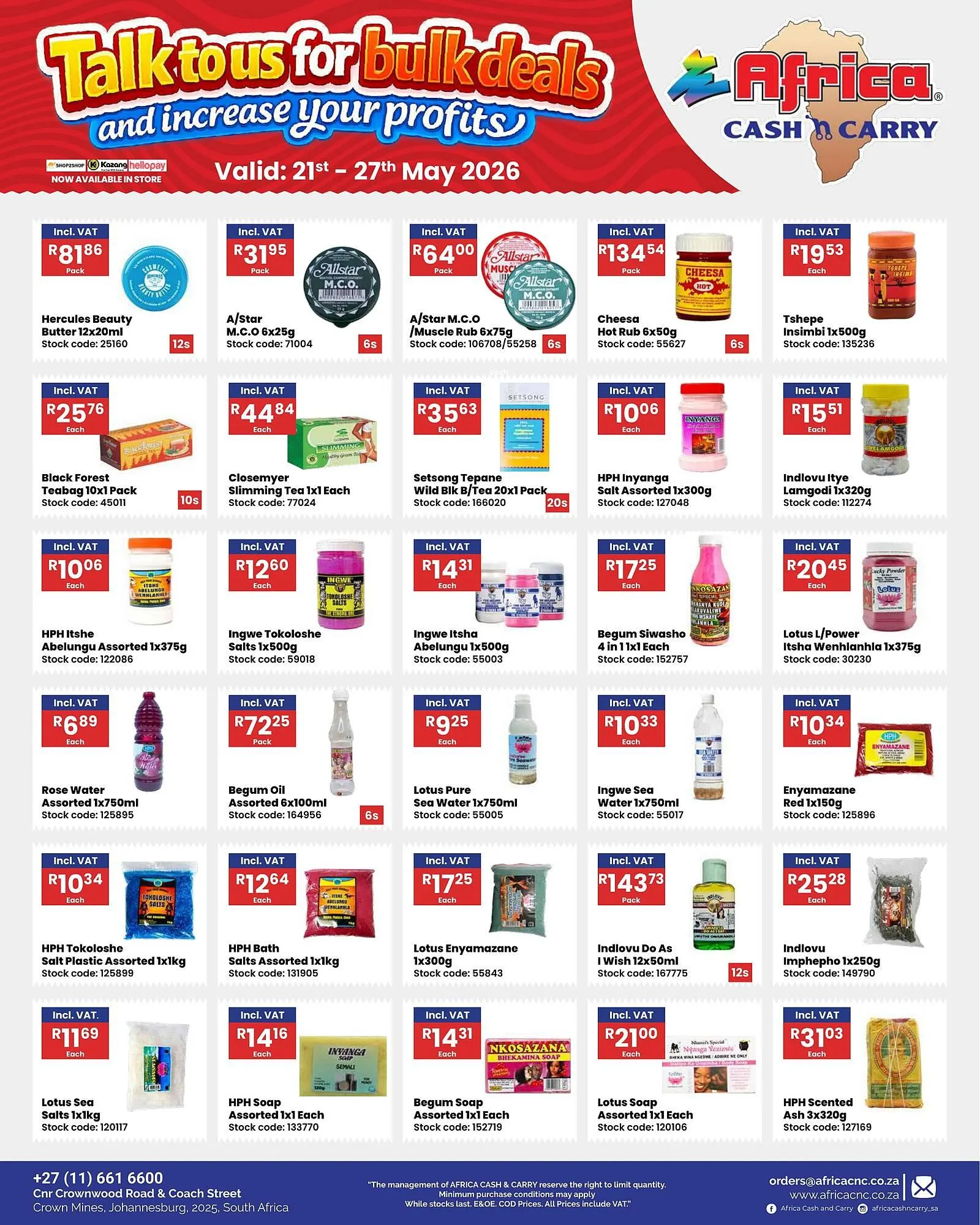 Africa Cash and Carry catalogue from 21 May to 27 May 2026 - Catalogue Page 22