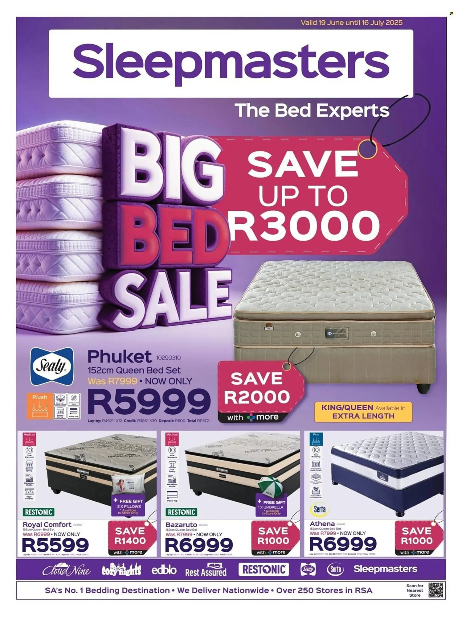 Sleepmasters catalogue from 19 June to 16 July 2025 - Catalogue Page 1