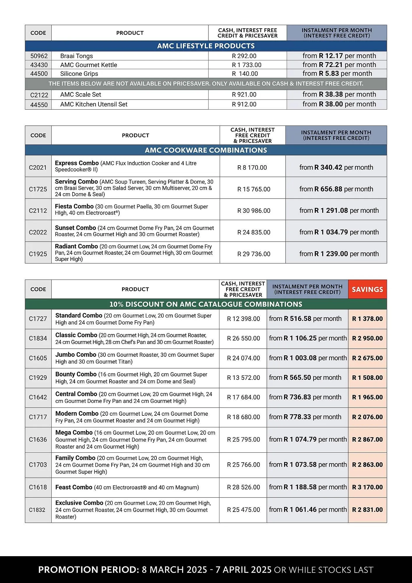 AMC Cookware catalogue from 8 March to 7 April 2025 - Catalogue Page 7