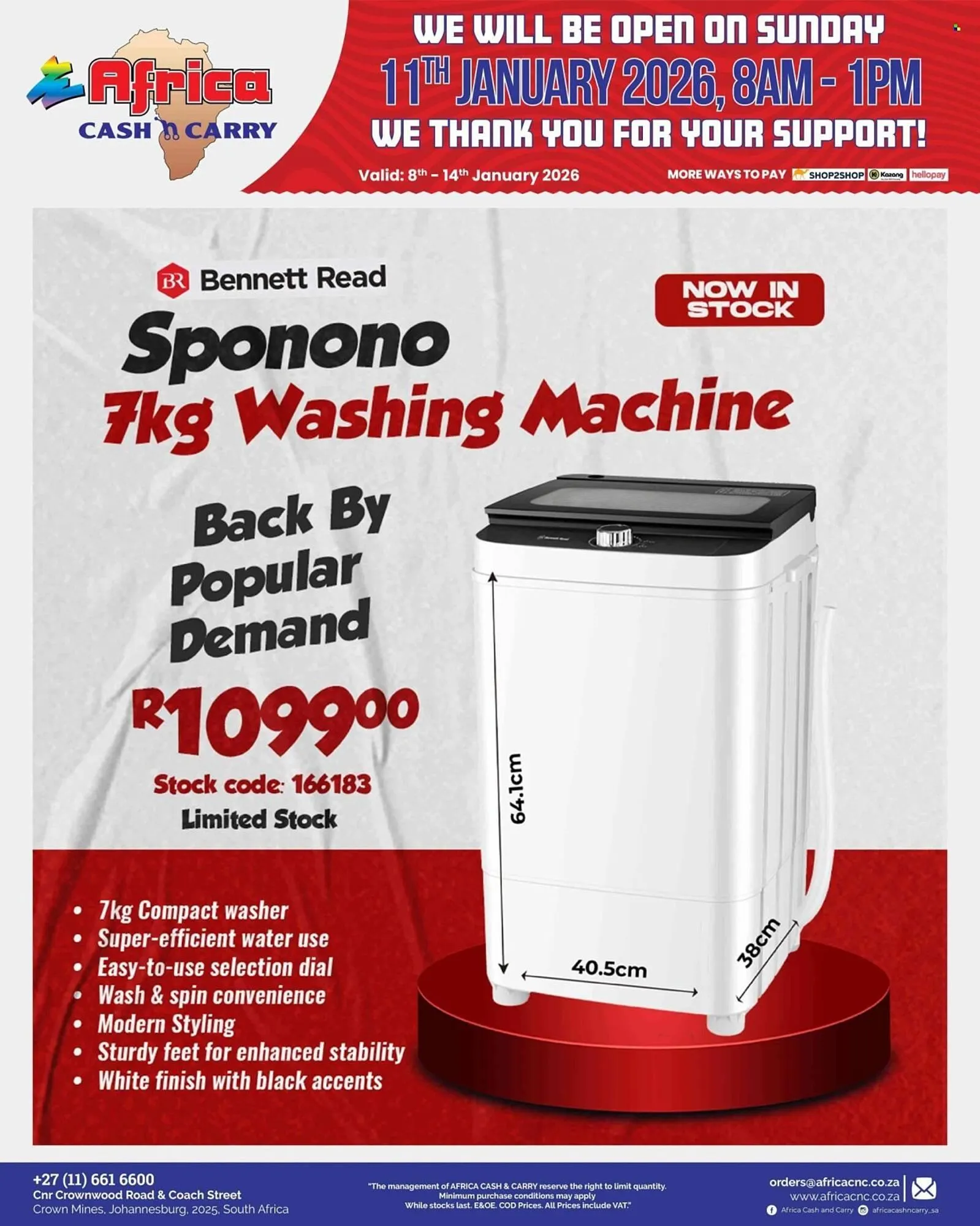 Africa Cash and Carry catalogue from 8 January to 11 January 2026 - Catalogue Page 37