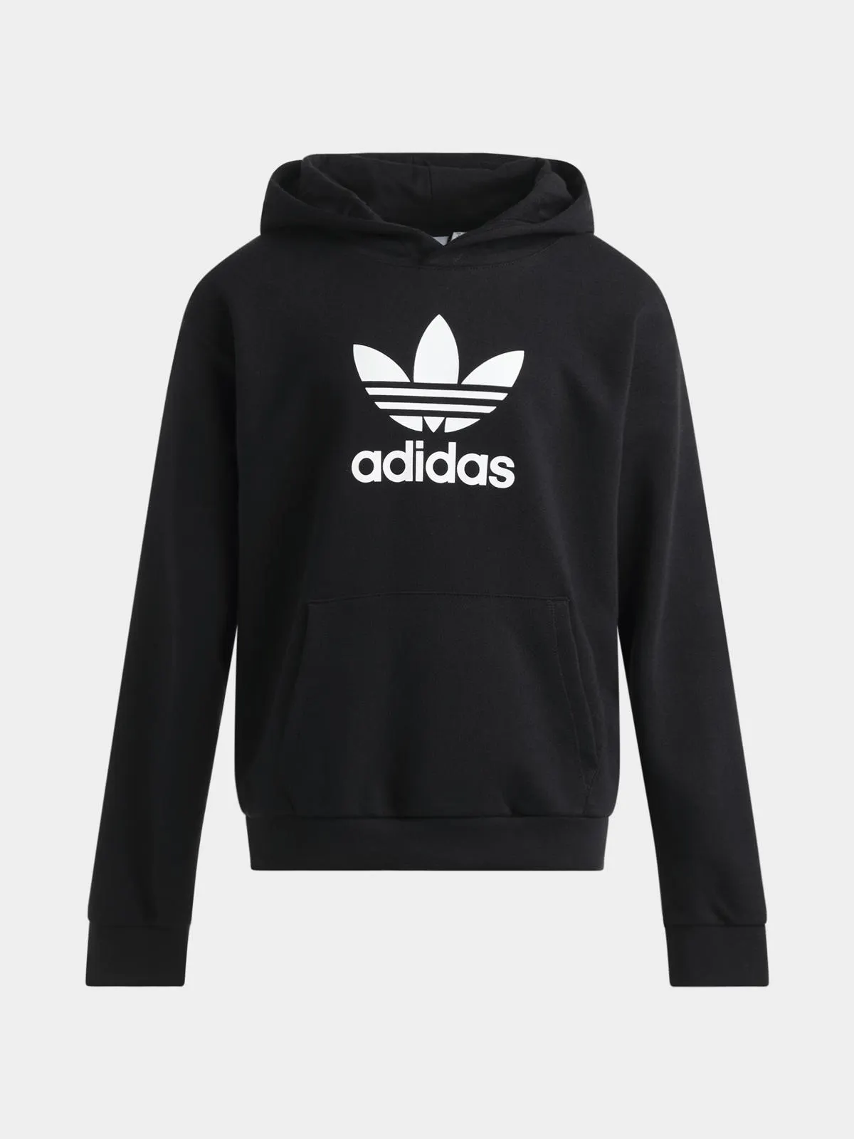 adidas Originals Unisex Youth Trefoil Black Hoodie