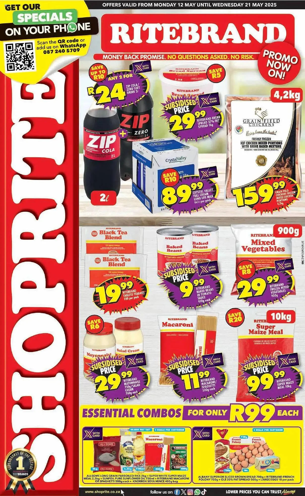 Shoprite catalogue from 12 May to 21 May 2025 - Catalogue Page 1