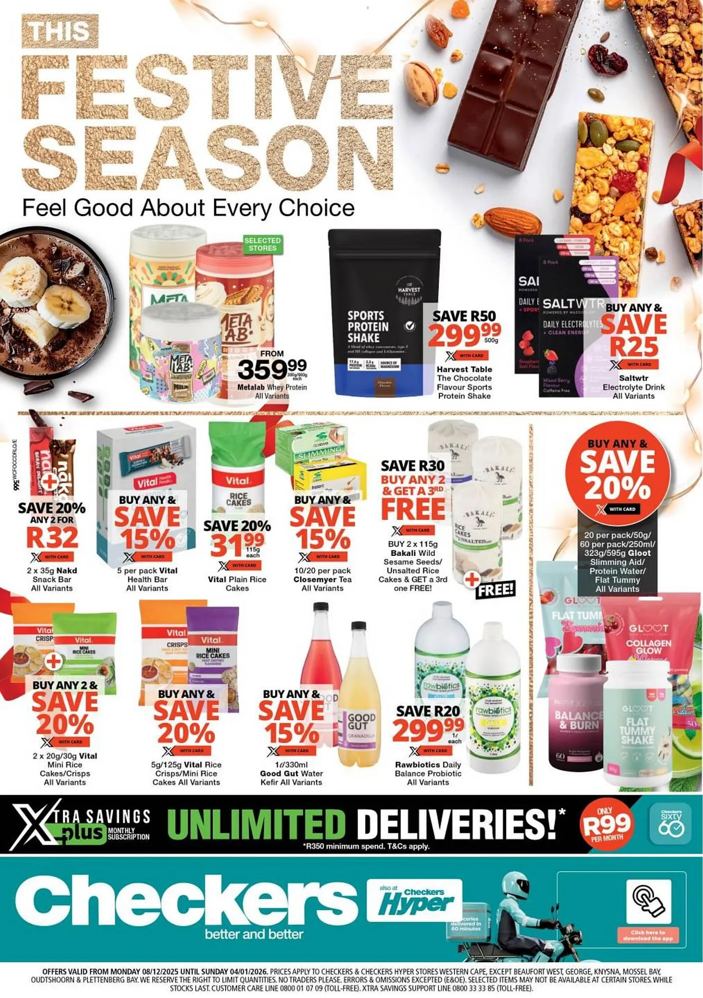 Checkers catalogue from 8 December to 4 January 2026 - Catalogue Page 1