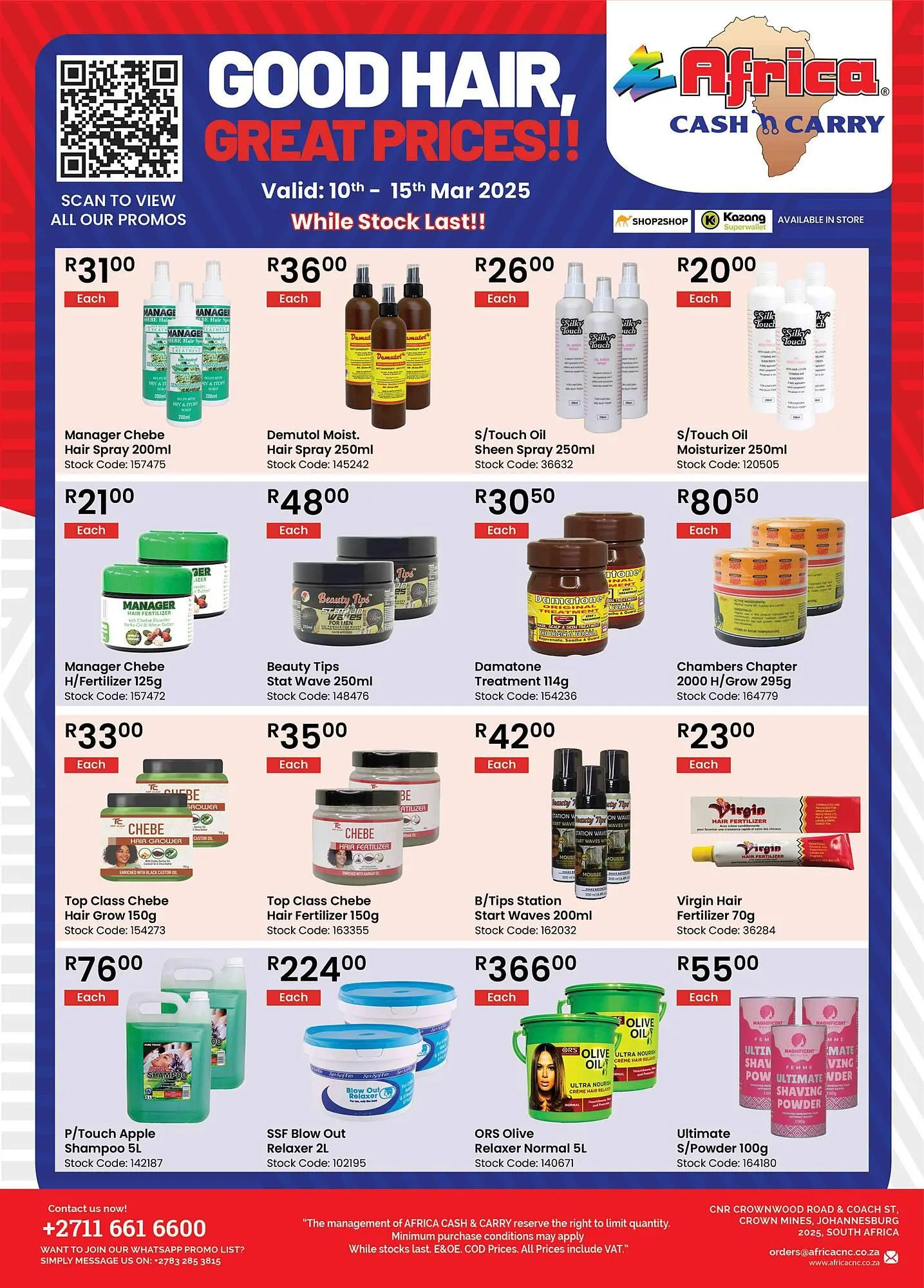 Africa Cash and Carry catalogue from 10 March to 15 March 2025 - Catalogue Page 1