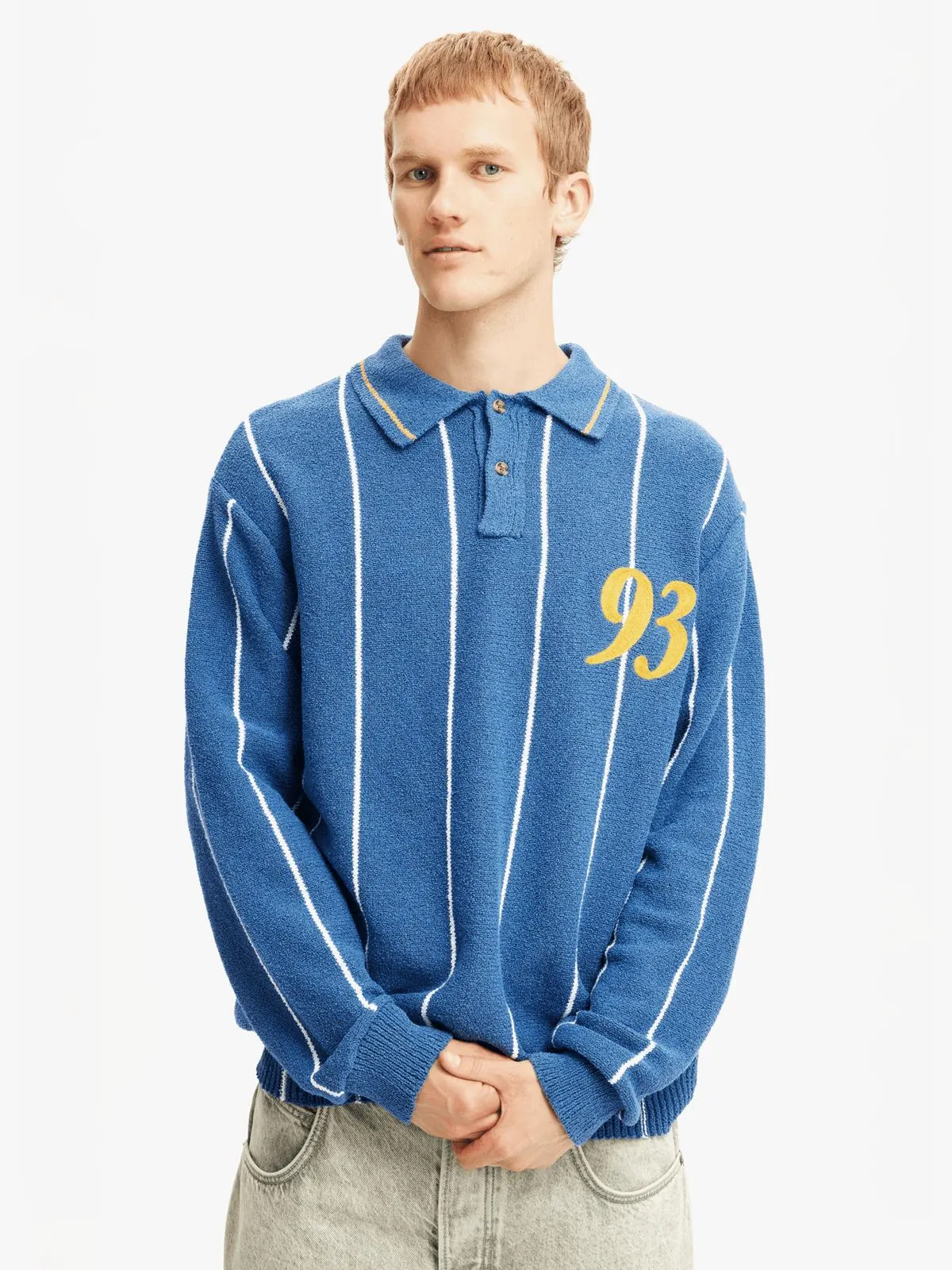 Men's Cotton On Green Rugby Polo Knit