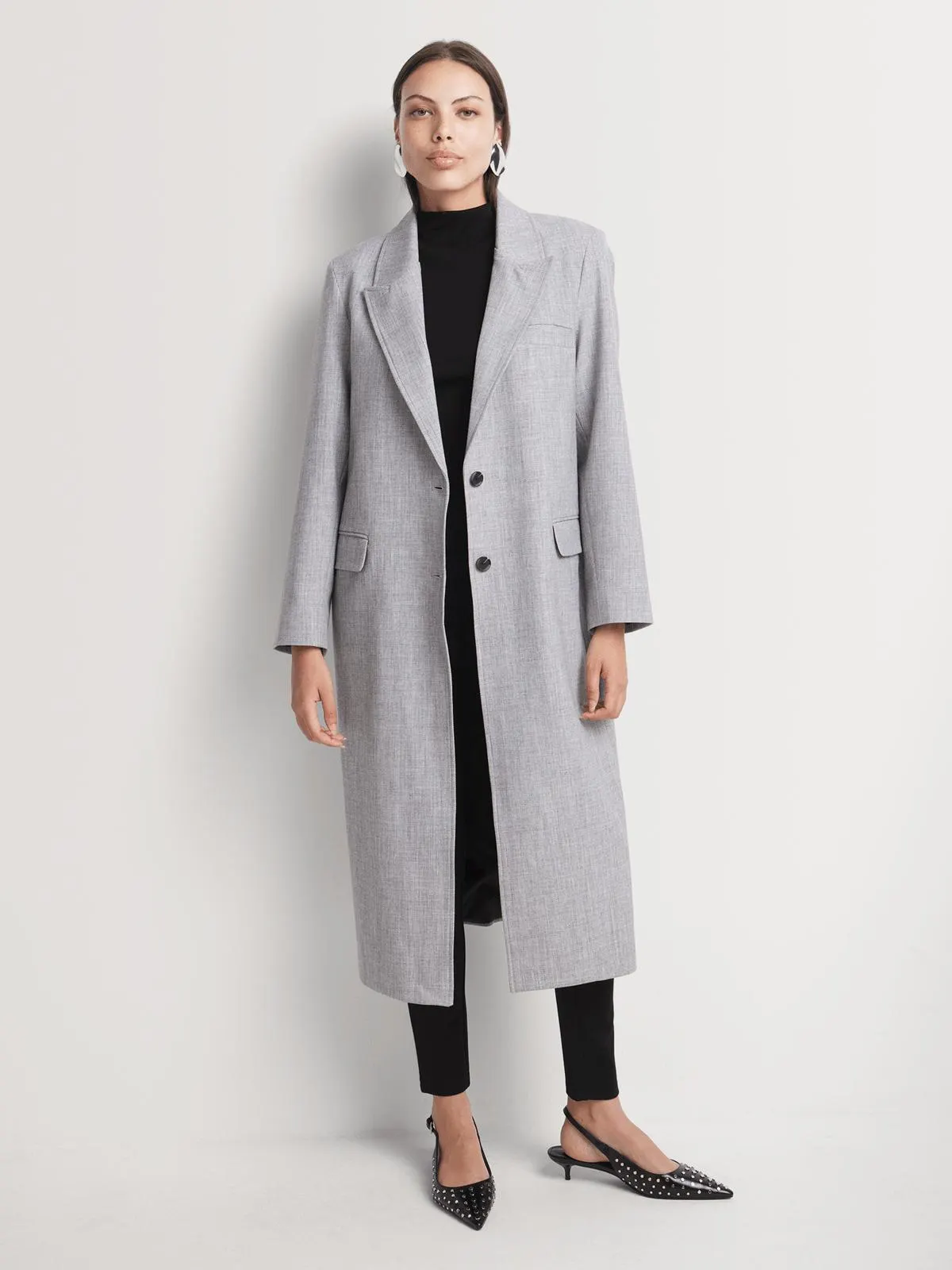 Textured Blazer Coat