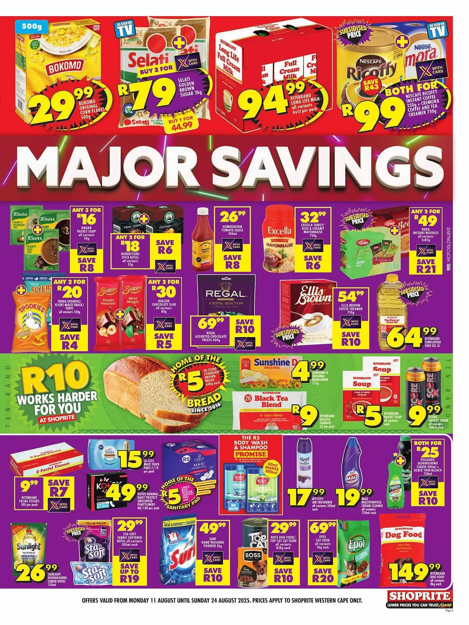 Shoprite catalogue from 11 August to 24 August 2025 - Catalogue Page 3