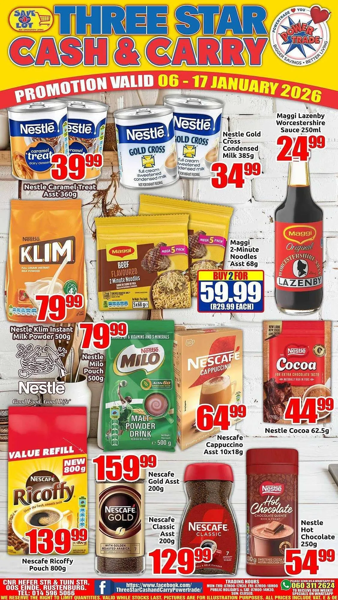 Three Star Cash and Carry catalogue from 6 January to 17 January 2026 - Catalogue Page 1