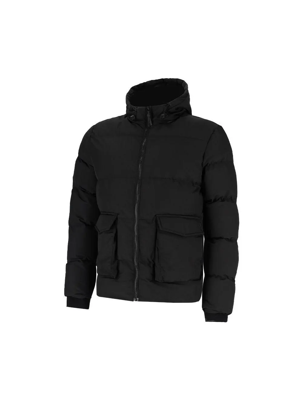 Nikos Patch Pocket Mens Padded Jacket Black