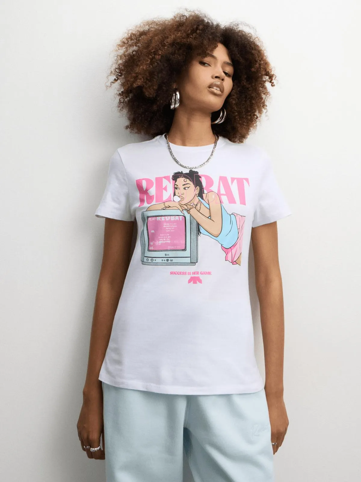 Redbat Women's TV Girl Core Graphic T-Shirt