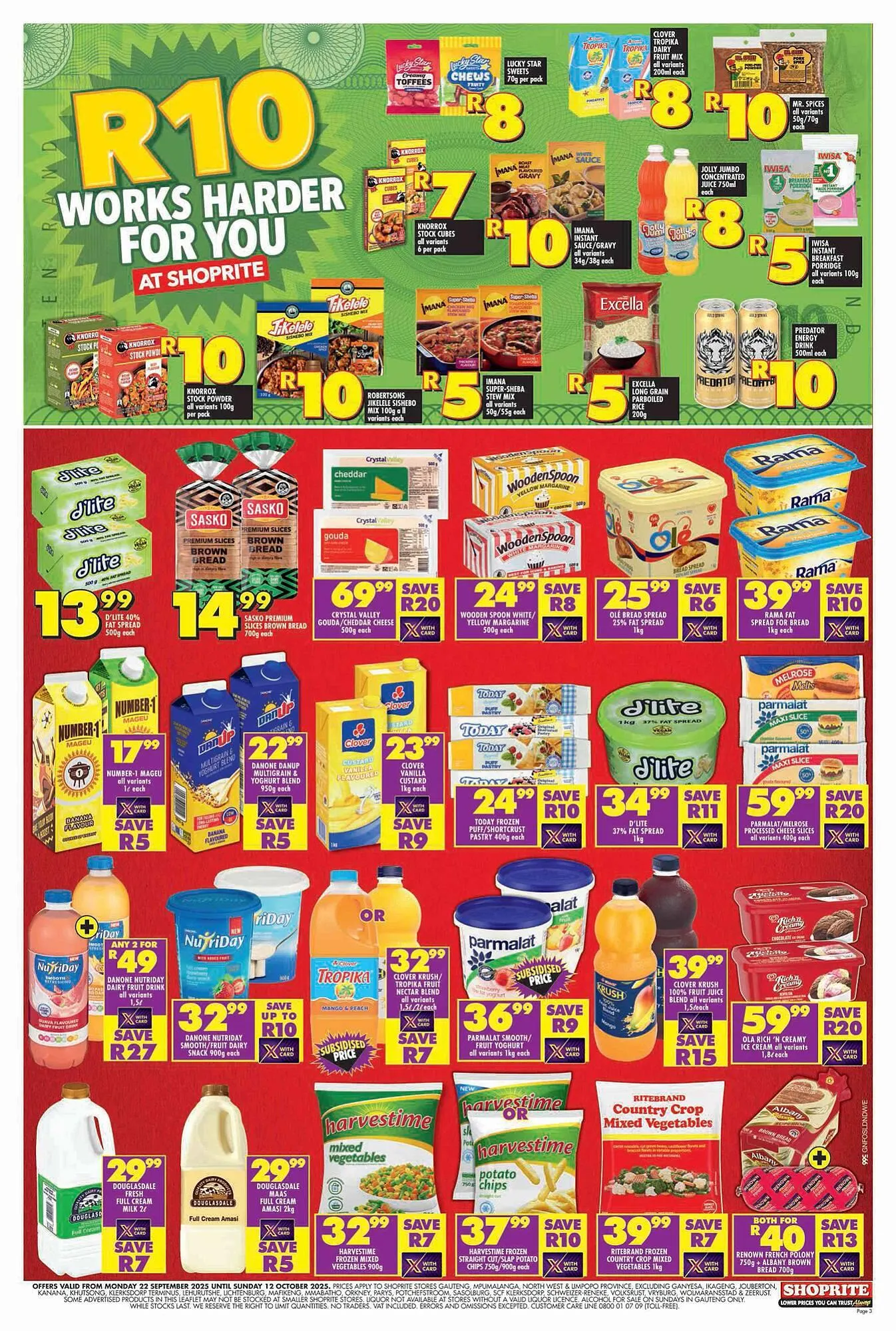 Shoprite catalogue from 22 September to 12 October 2025 - Catalogue Page 3