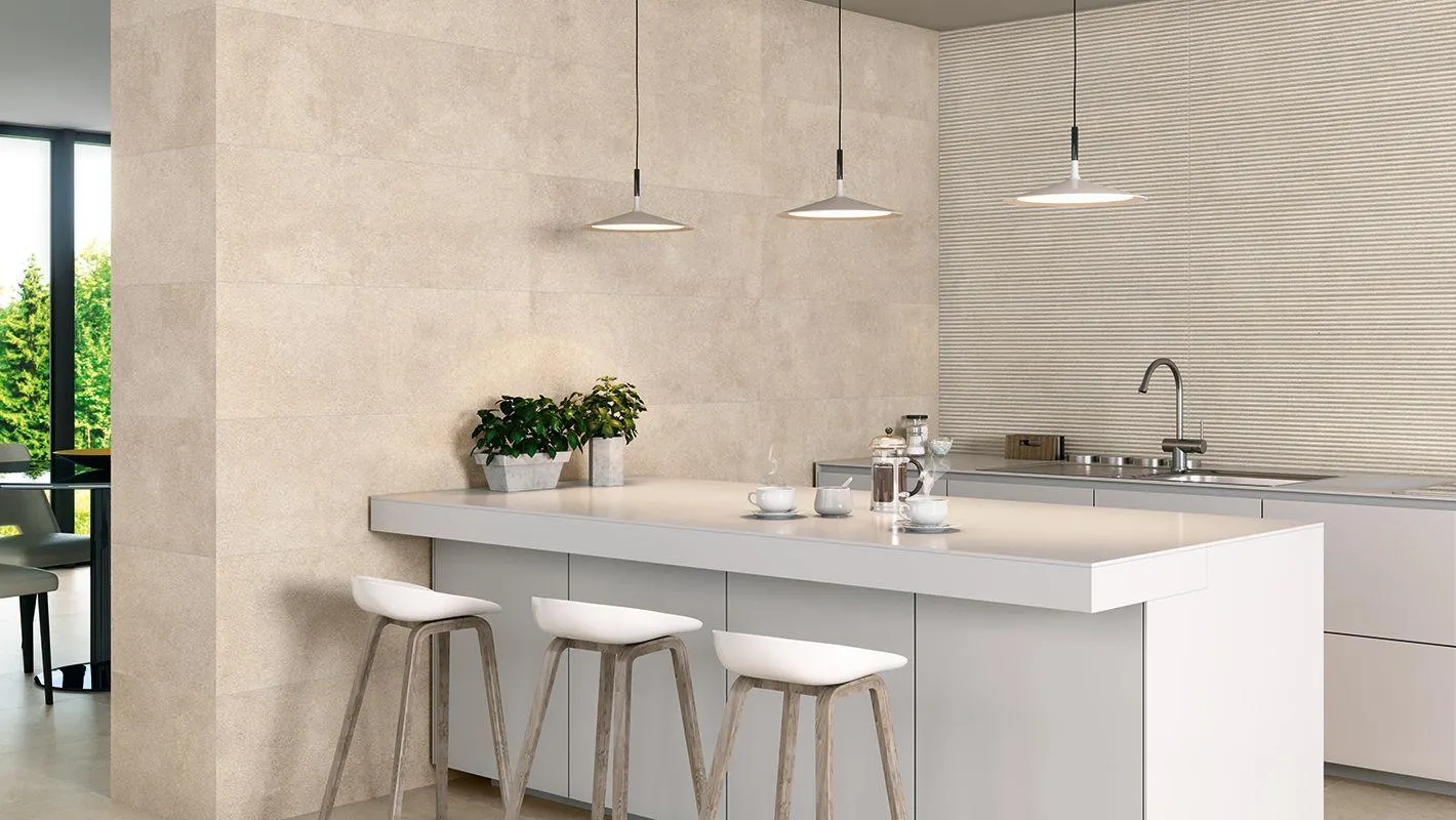 Delf Cenere Matt Rectified Glazed Ceramic Wall Tile 333 x 1000mm