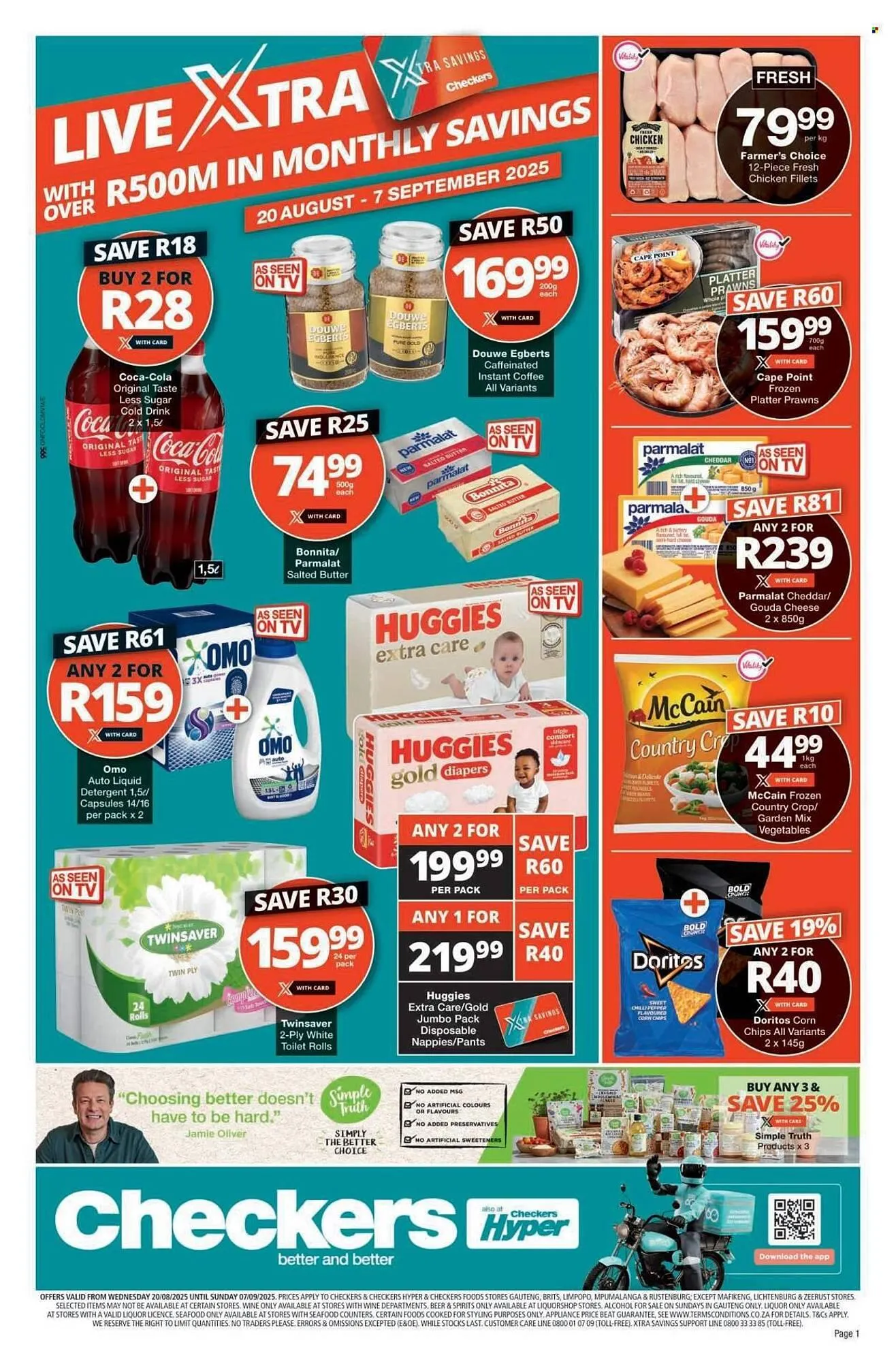 Checkers catalogue from 20 August to 7 September 2025 - Catalogue Page 1