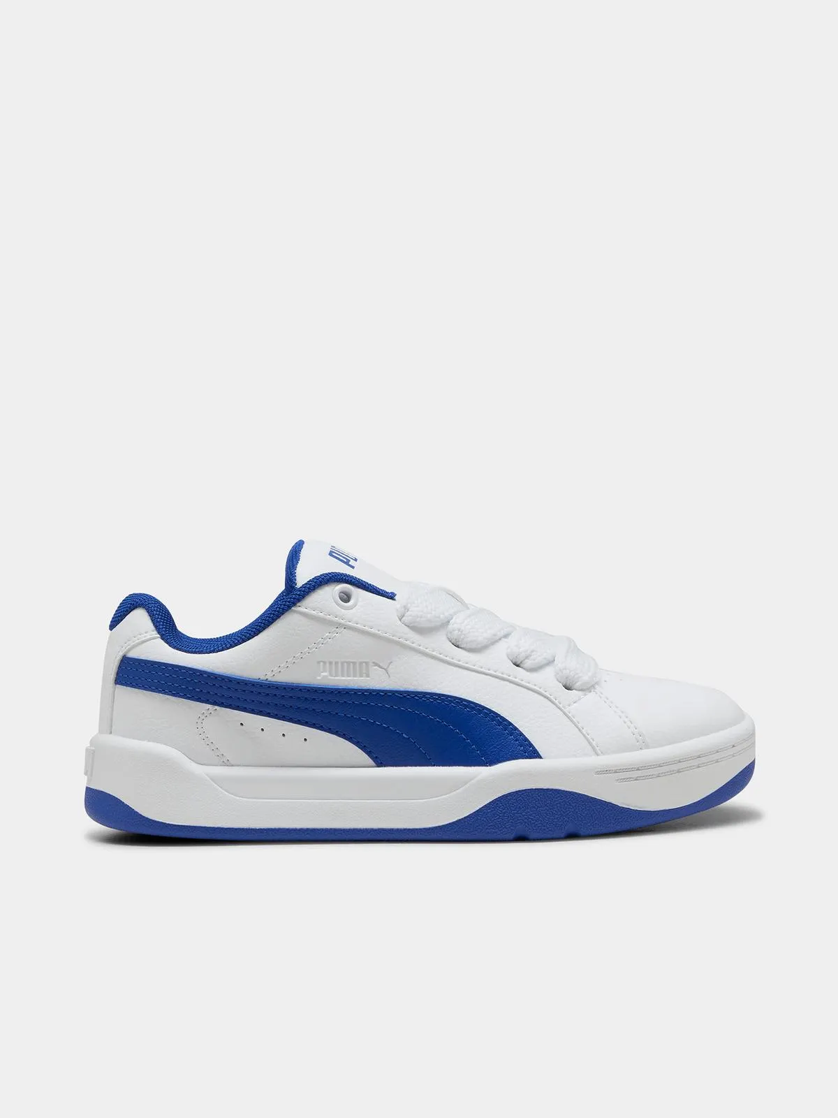 Puma Junior Grade-School Park Lifestyle Easy White/Blue Sneakers