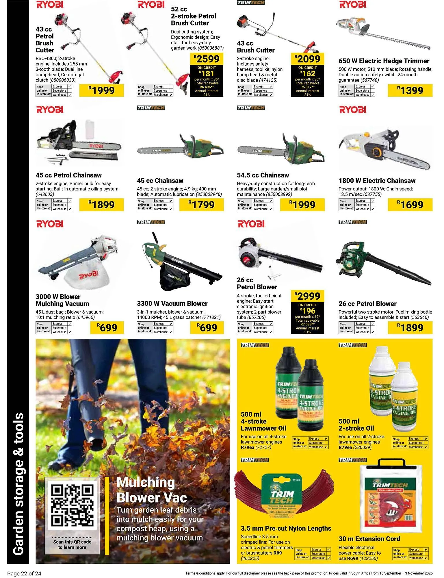 Builders Warehouse catalogue from 16 September to 3 November 2025 - Catalogue Page 22